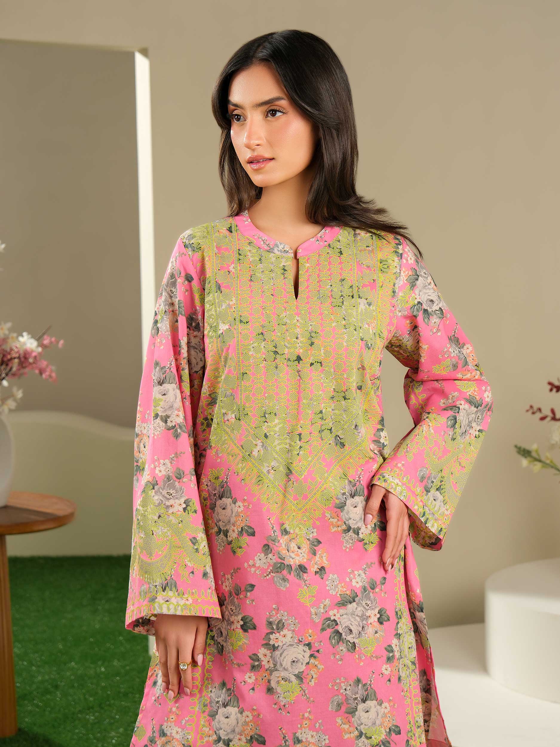 2 Piece Lawn Suit-Paste Print (Unstitched)