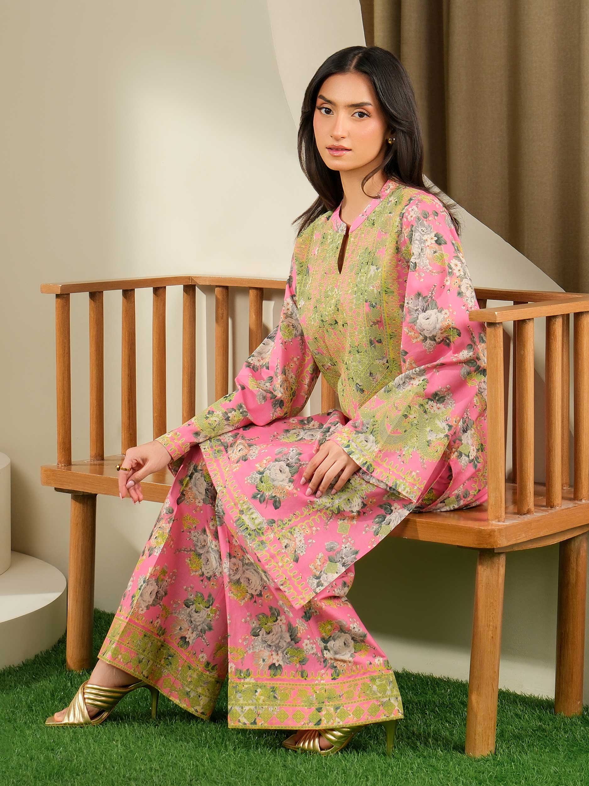 2 Piece Lawn Suit-Paste Print (Unstitched)