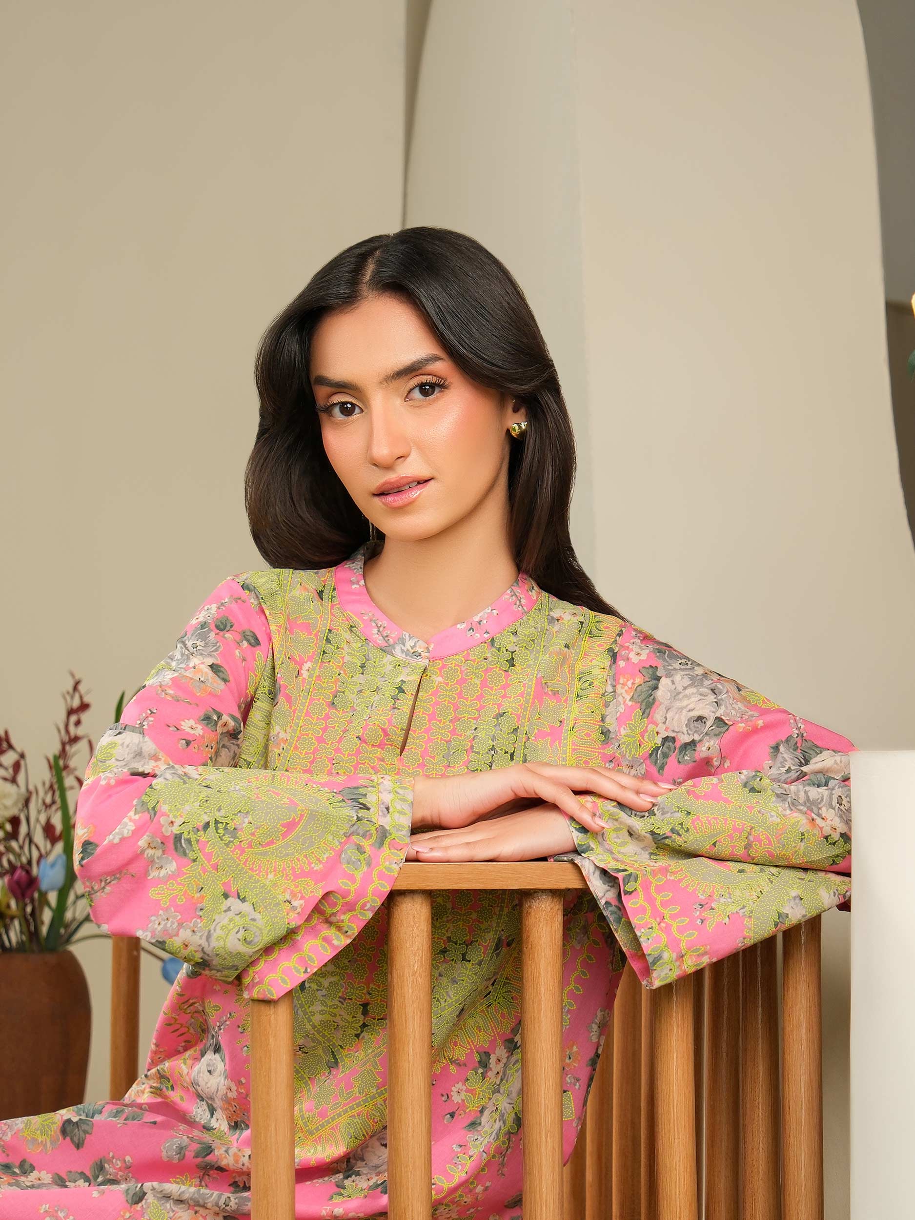 2 Piece Lawn Suit-Paste Print (Unstitched)