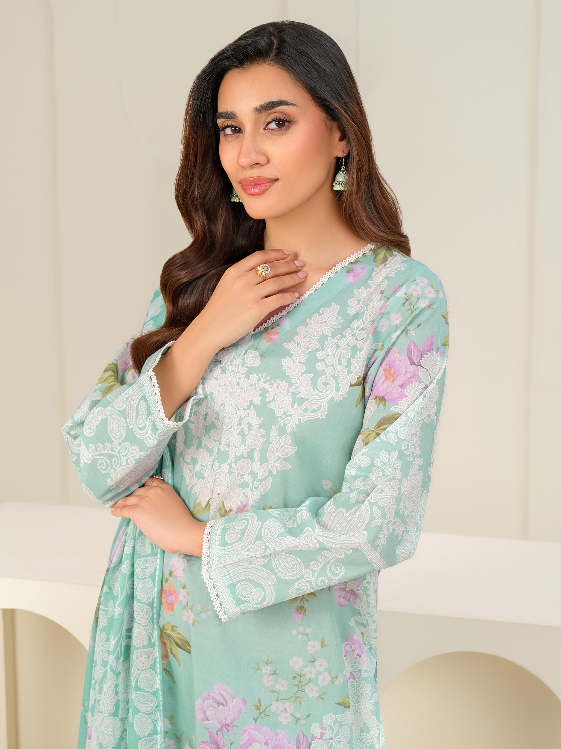 3 Piece Lawn Suit-Printed (Unstitched)