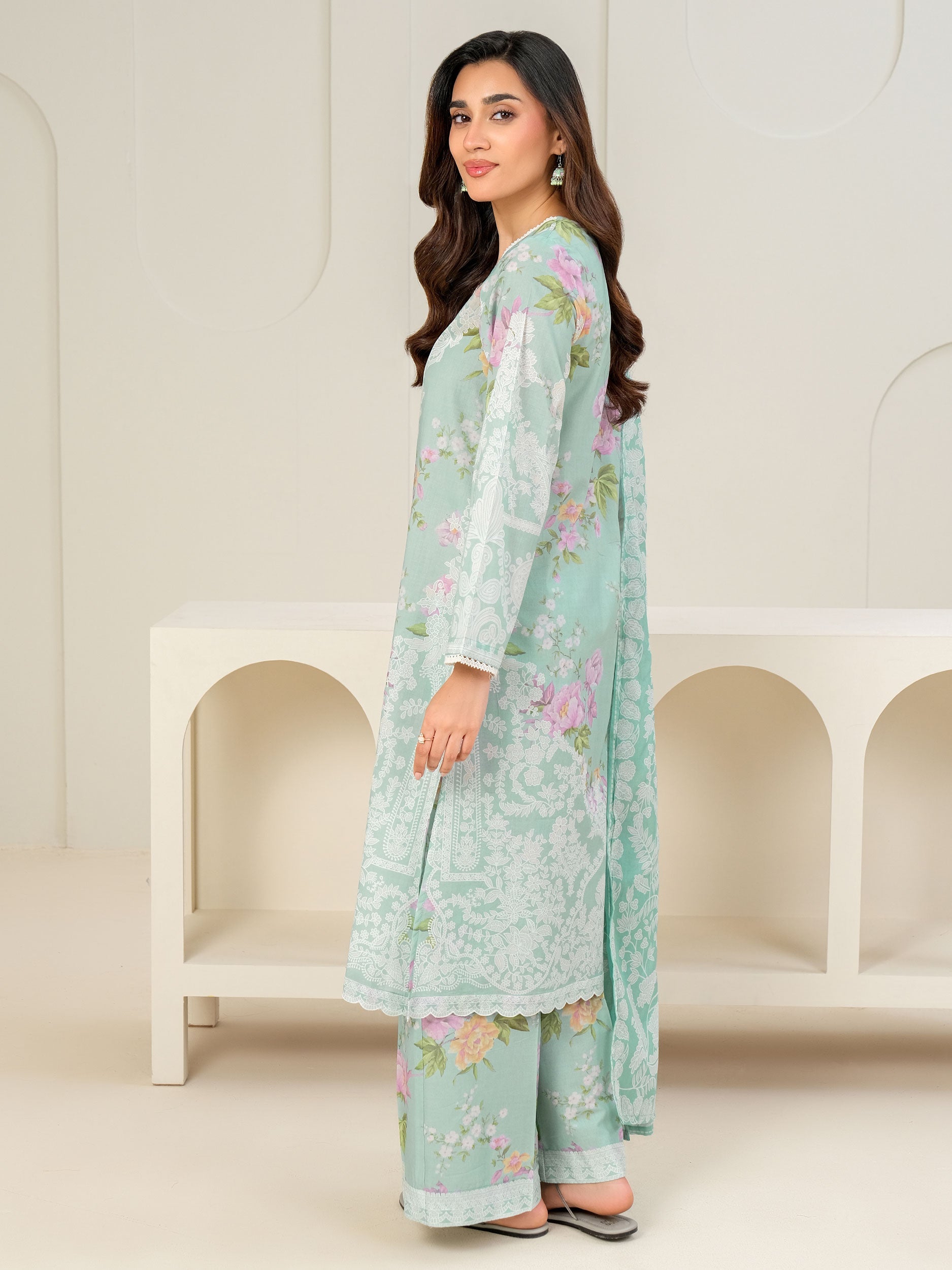 3 Piece Lawn Suit-Printed (Unstitched)