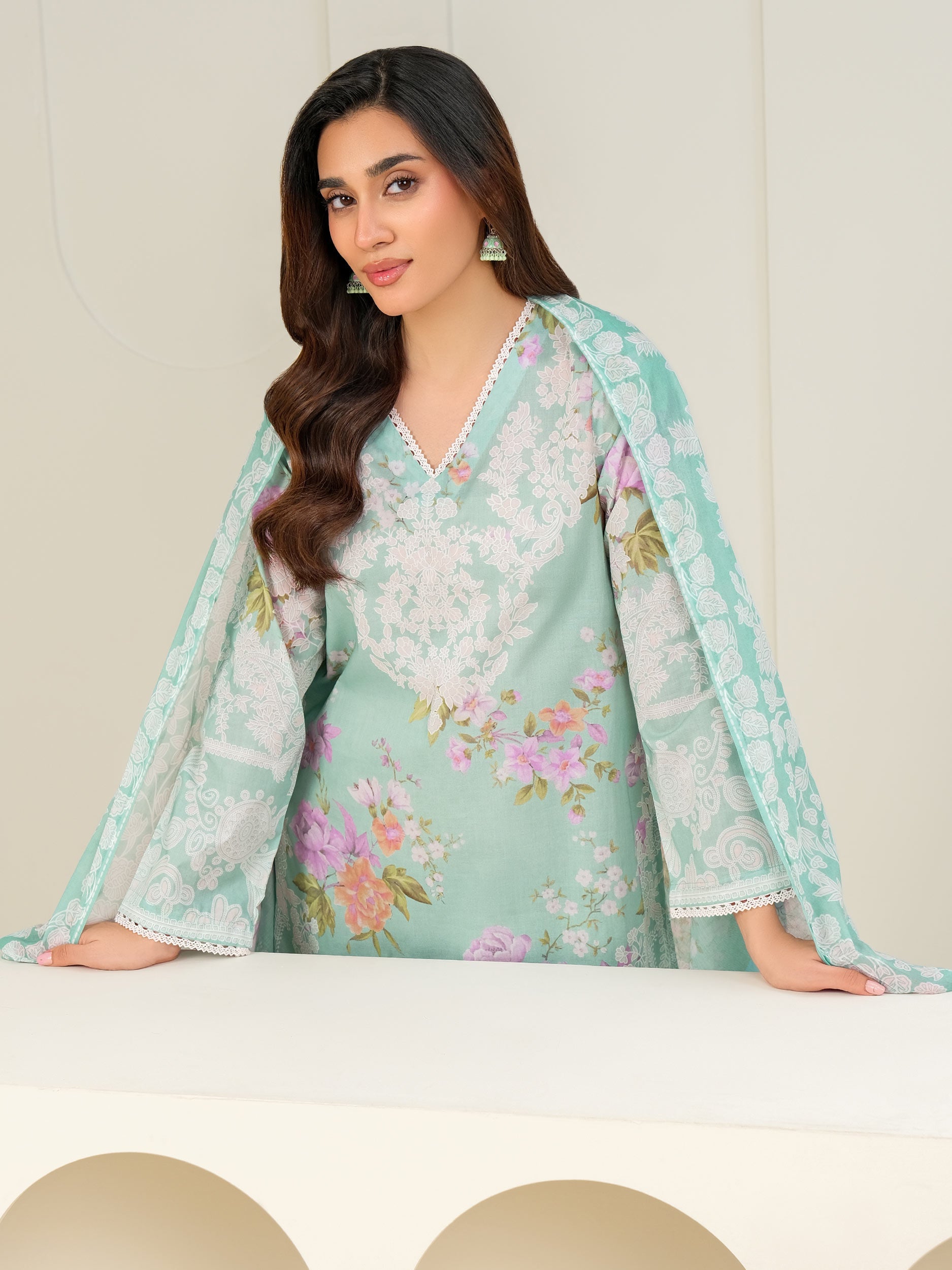 3 Piece Lawn Suit-Printed (Unstitched)