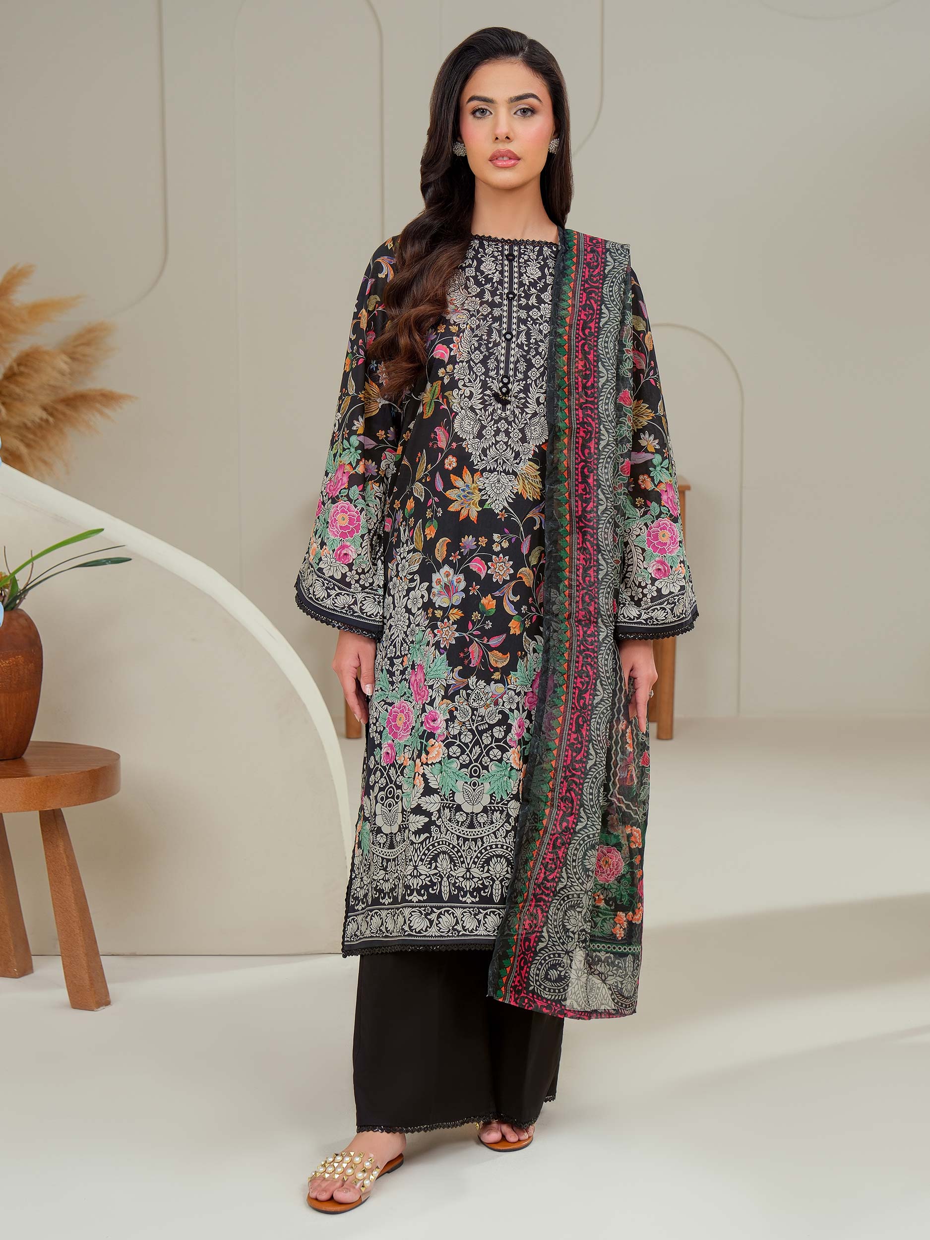 3 Piece Lawn Suit-Printed (Unstitched)