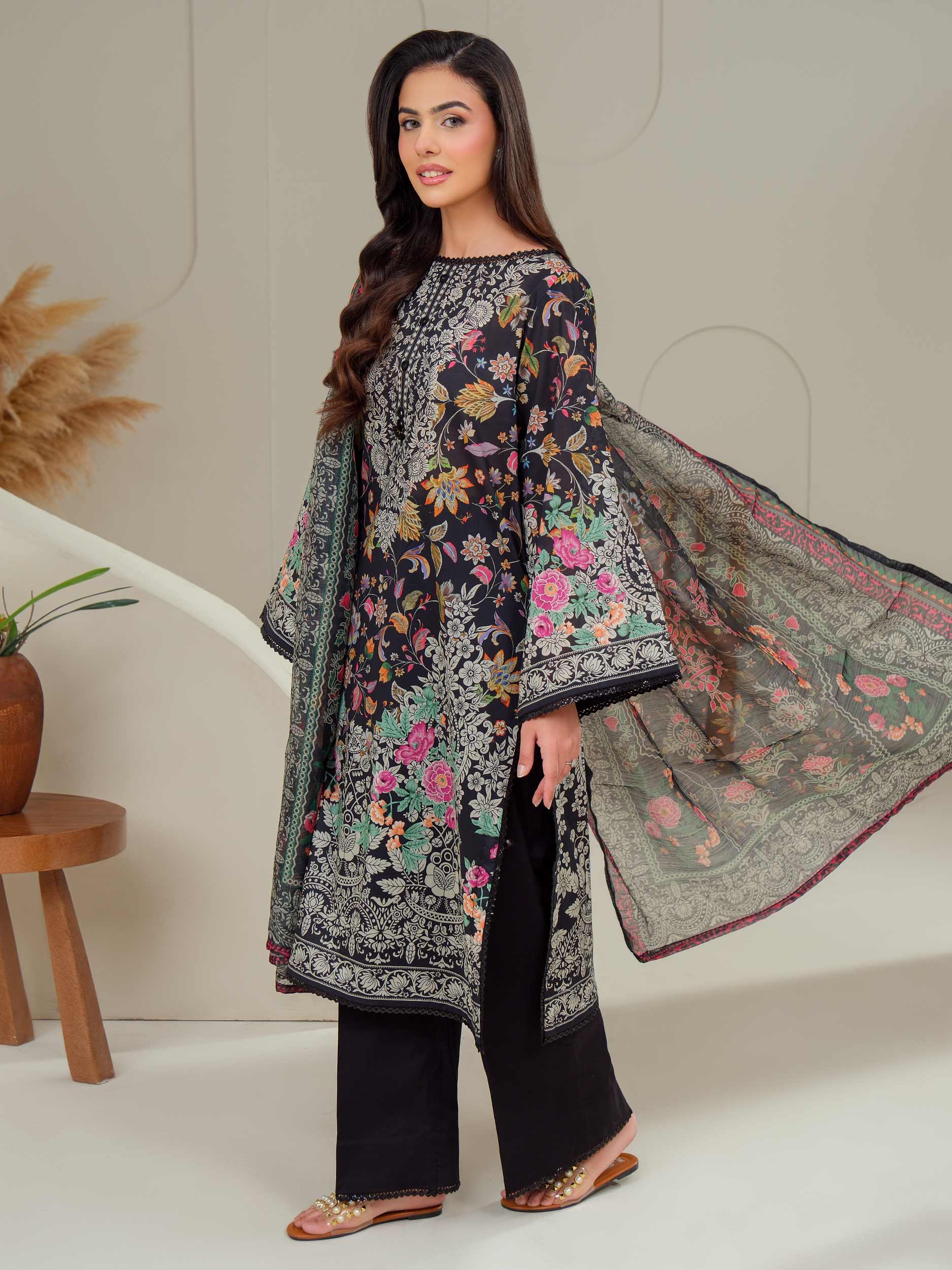 3 Piece Lawn Suit-Printed (Unstitched)