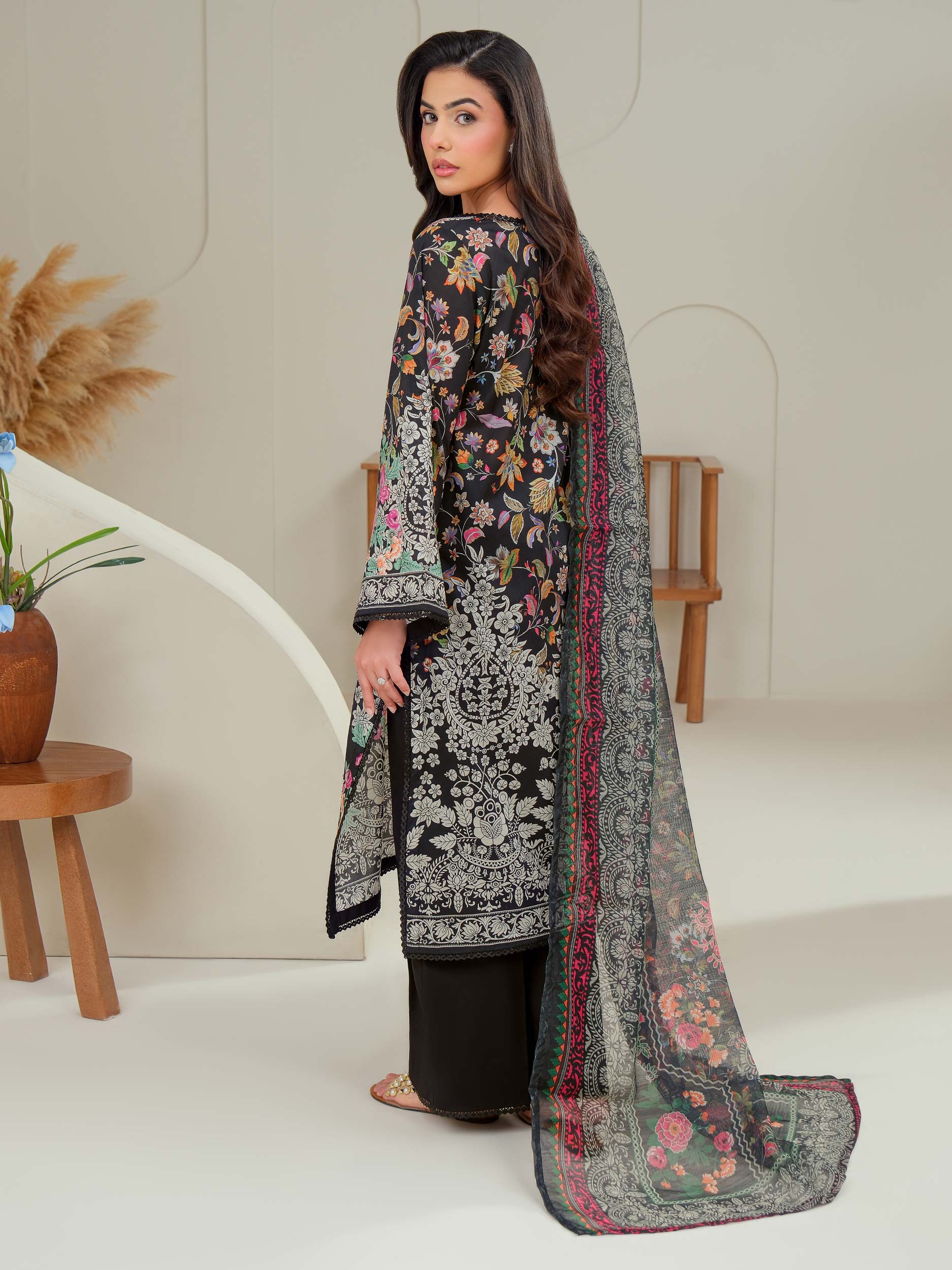 3 Piece Lawn Suit-Printed (Unstitched)