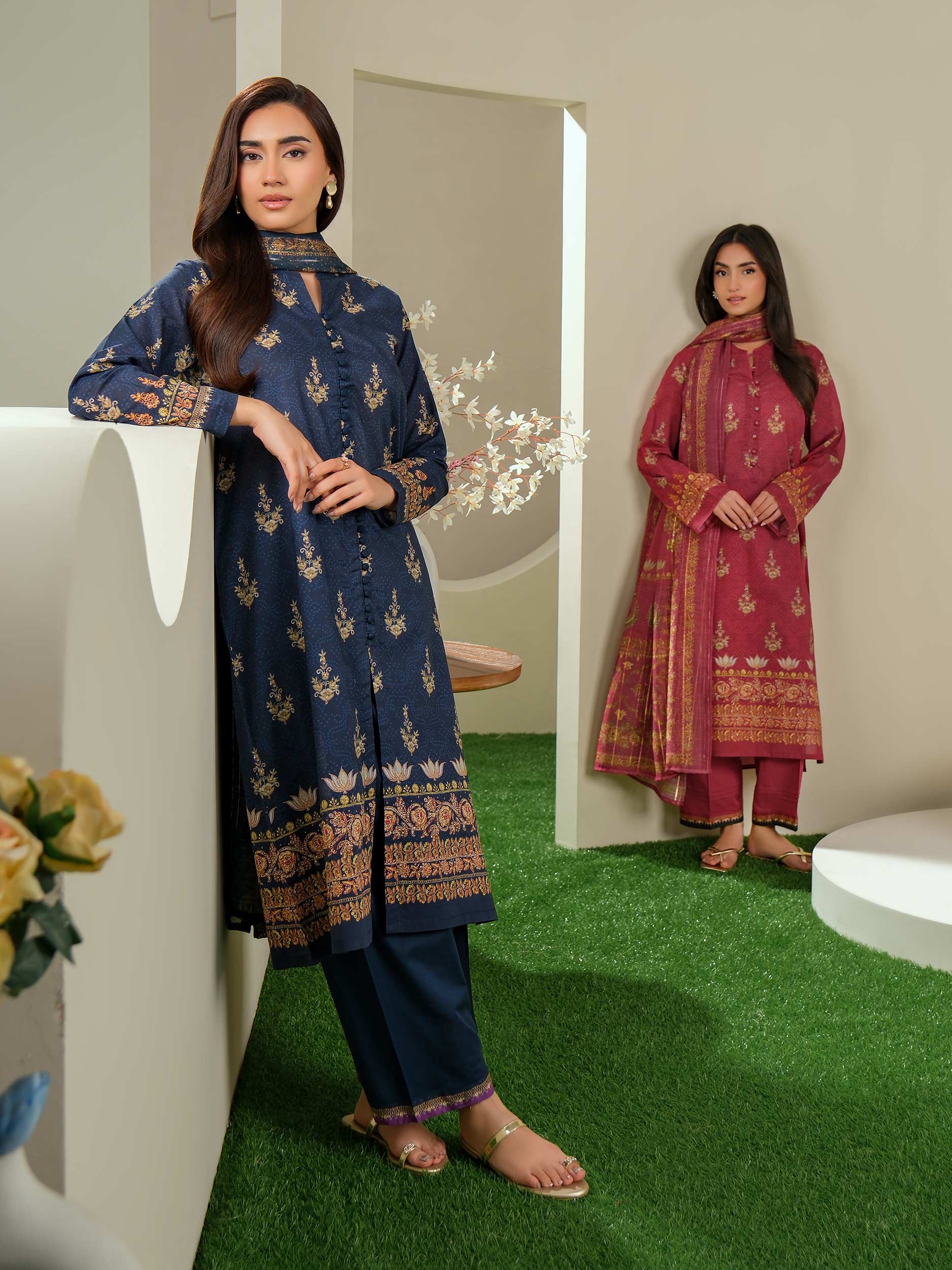 3 Piece Lawn Suit-Printed (Unstitched)