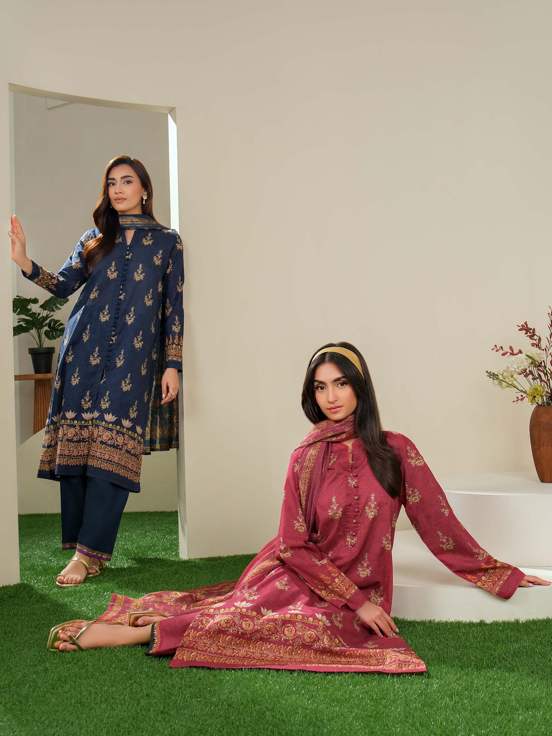 3 Piece Lawn Suit-Printed (Unstitched)