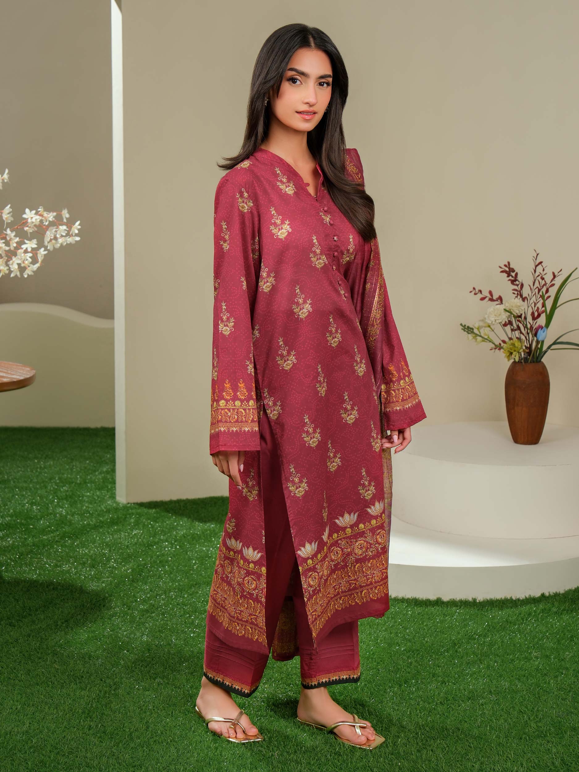 3 Piece Lawn Suit-Printed (Unstitched)