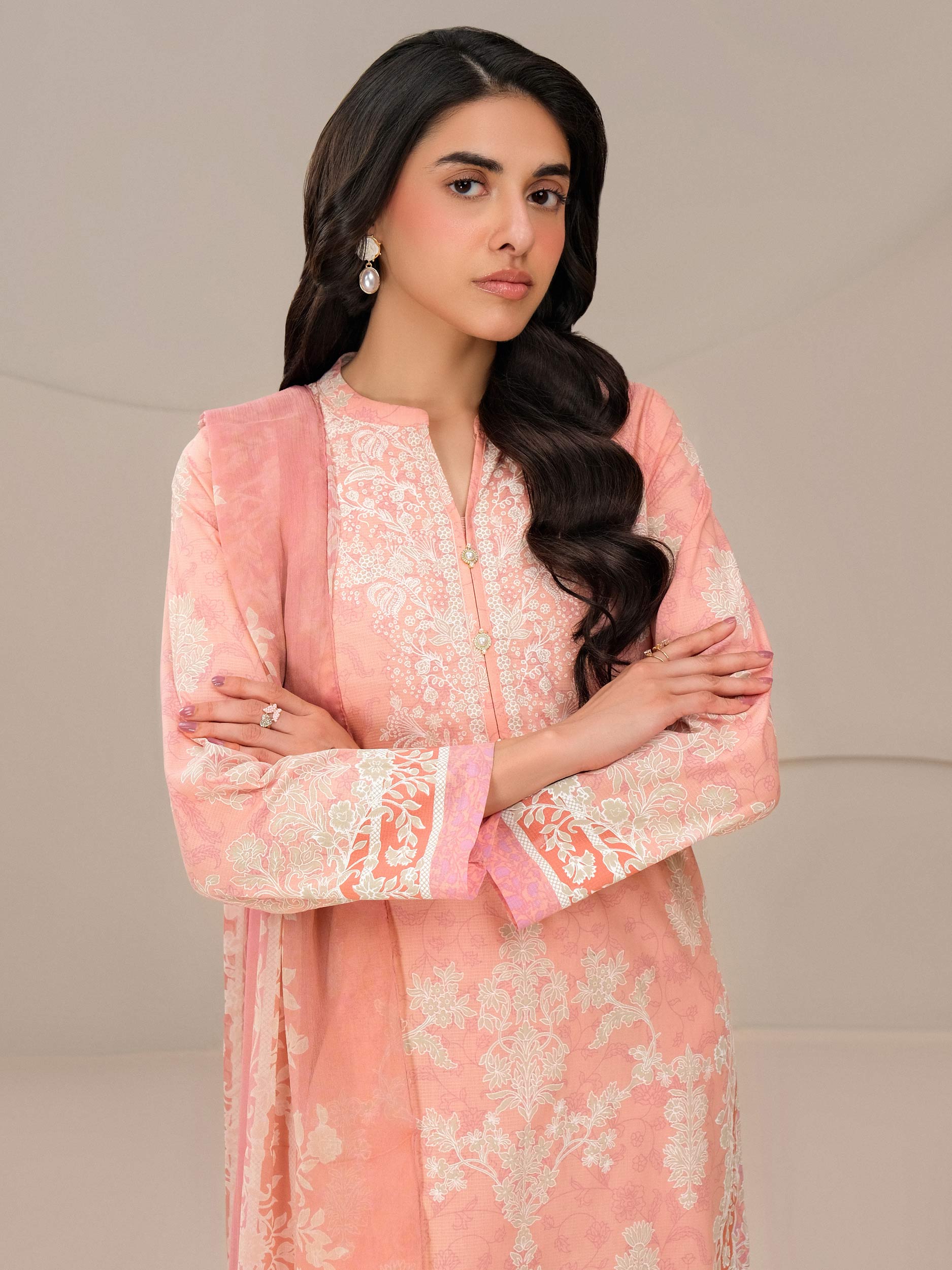 3 Piece Lawn Suit-Paste Print (Unstitched)