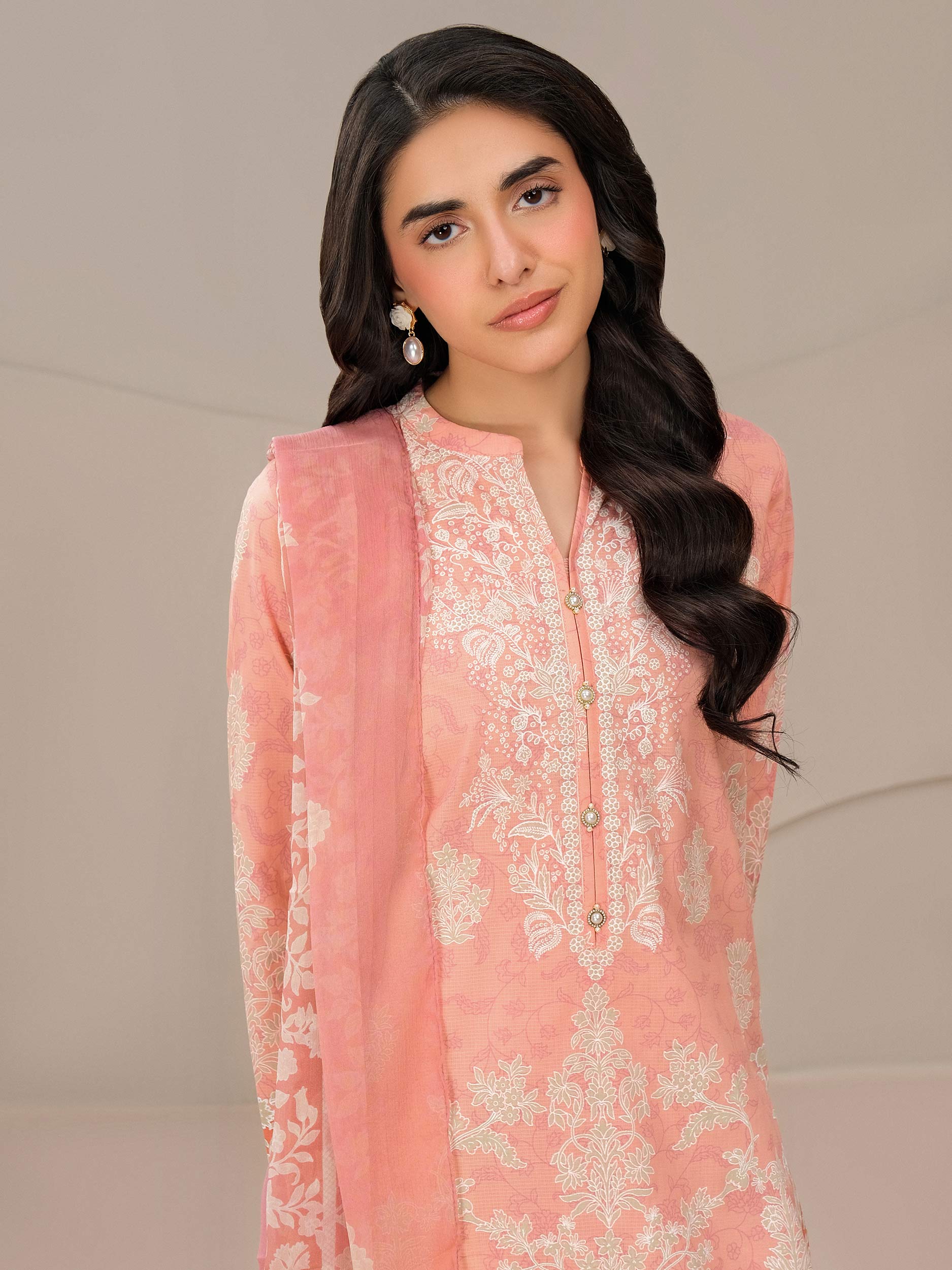 3 Piece Lawn Suit-Paste Print (Unstitched)