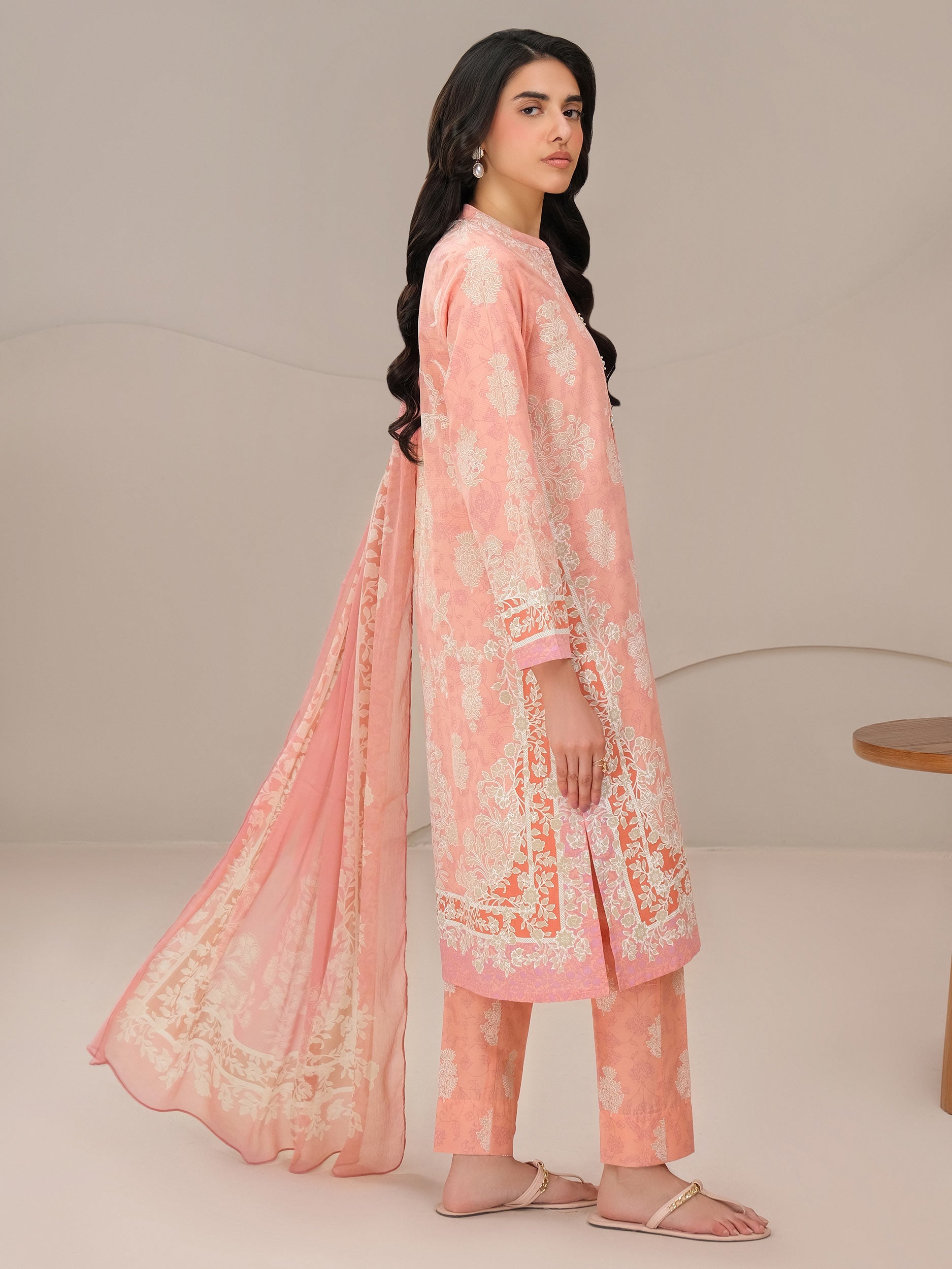3 Piece Lawn Suit-Paste Print (Unstitched)