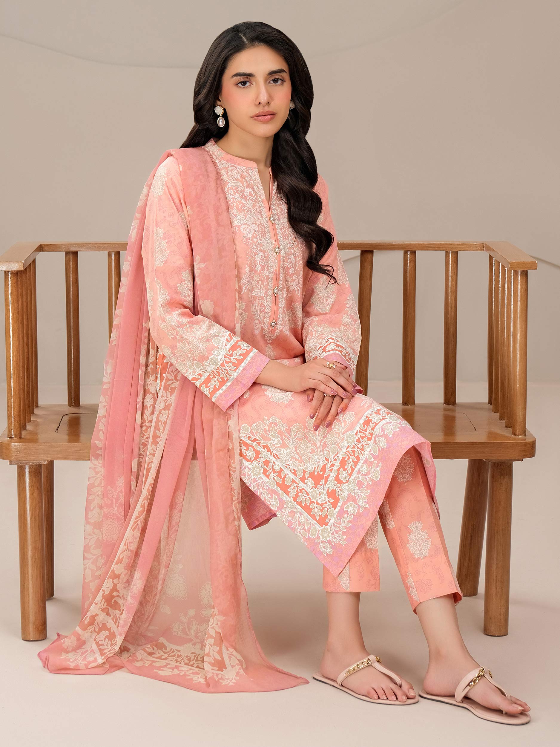 3 Piece Lawn Suit-Paste Print (Unstitched)