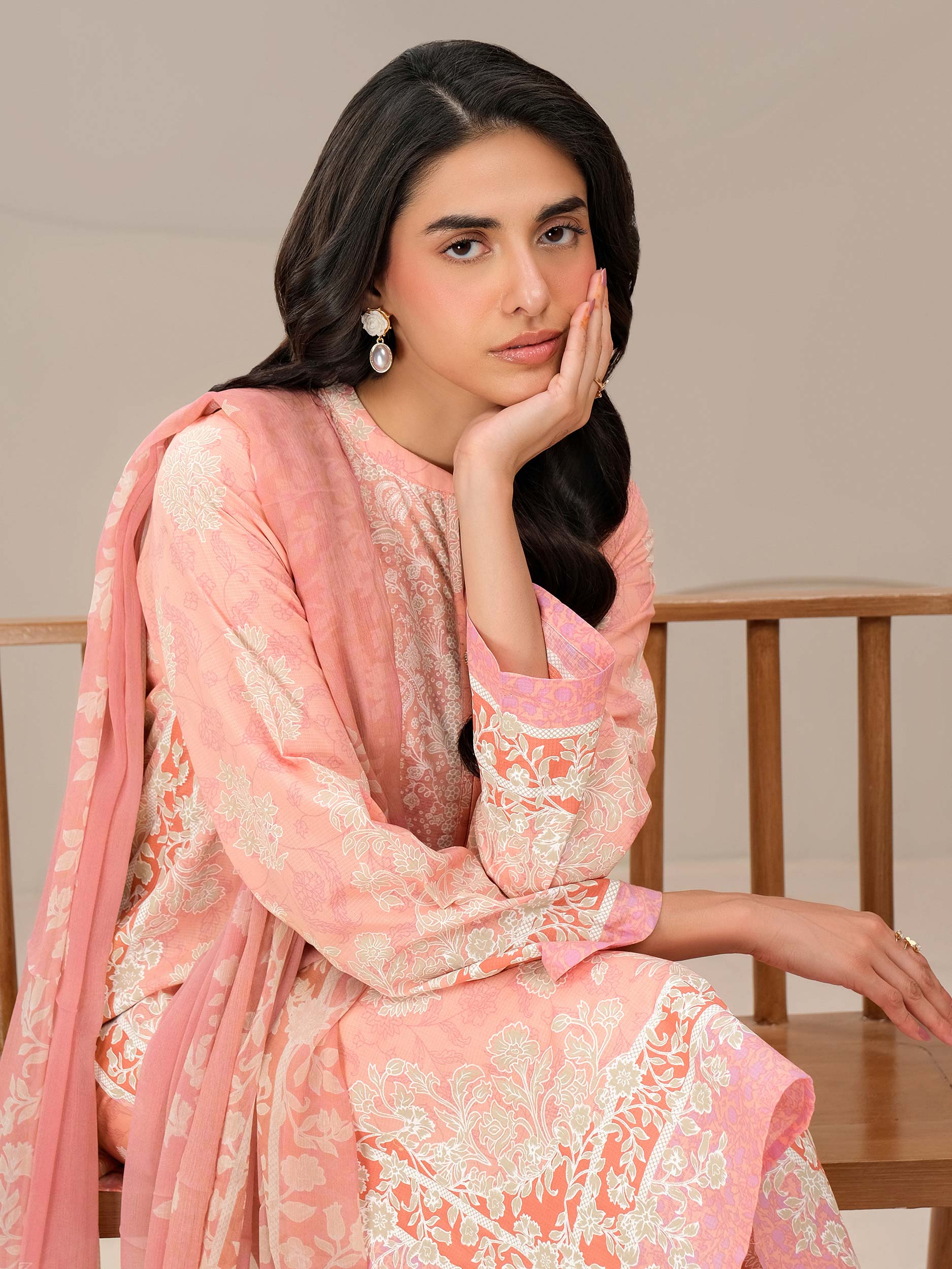 3 Piece Lawn Suit-Paste Print (Unstitched)