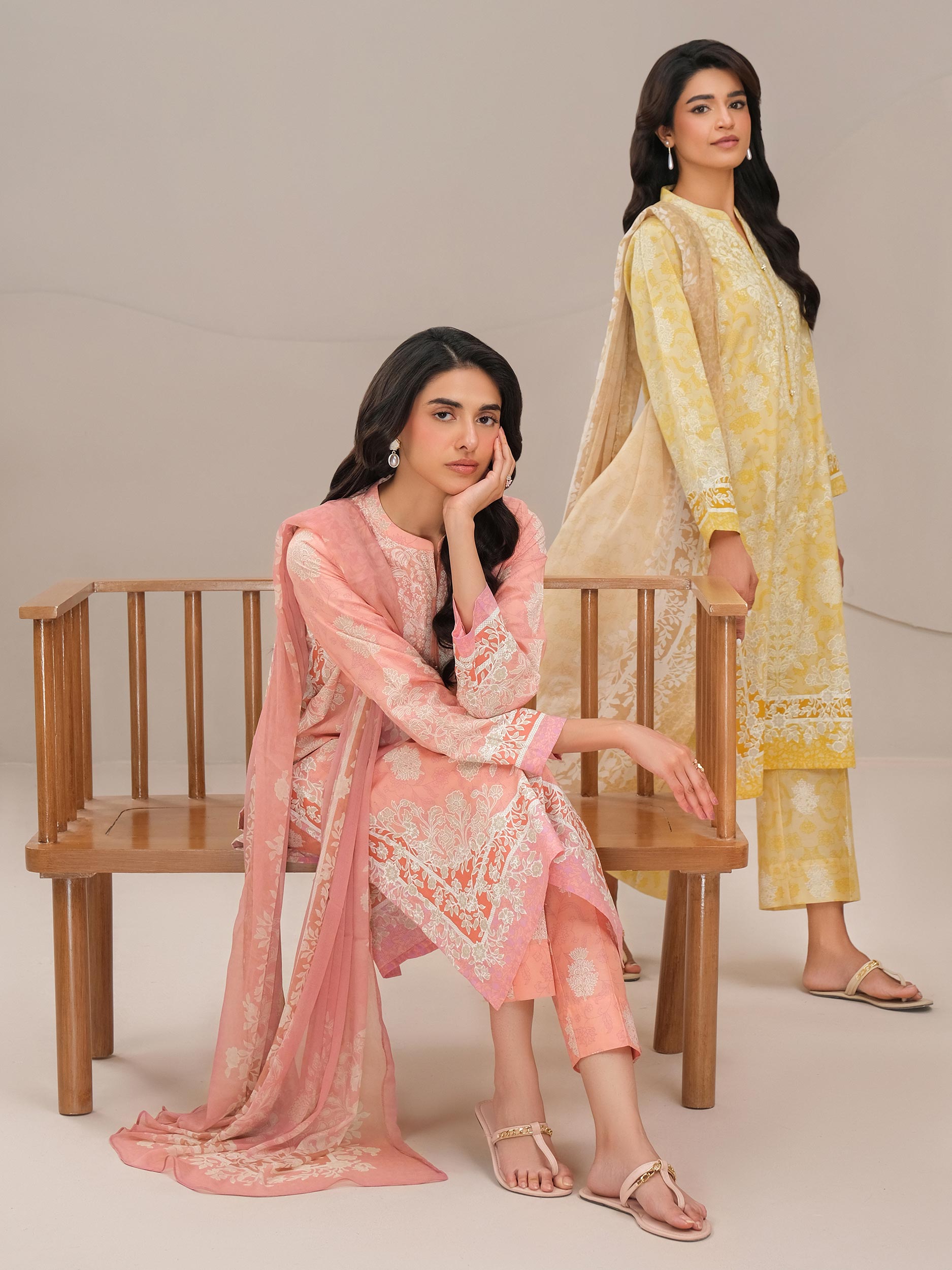 3 Piece Lawn Suit-Paste Print (Unstitched)