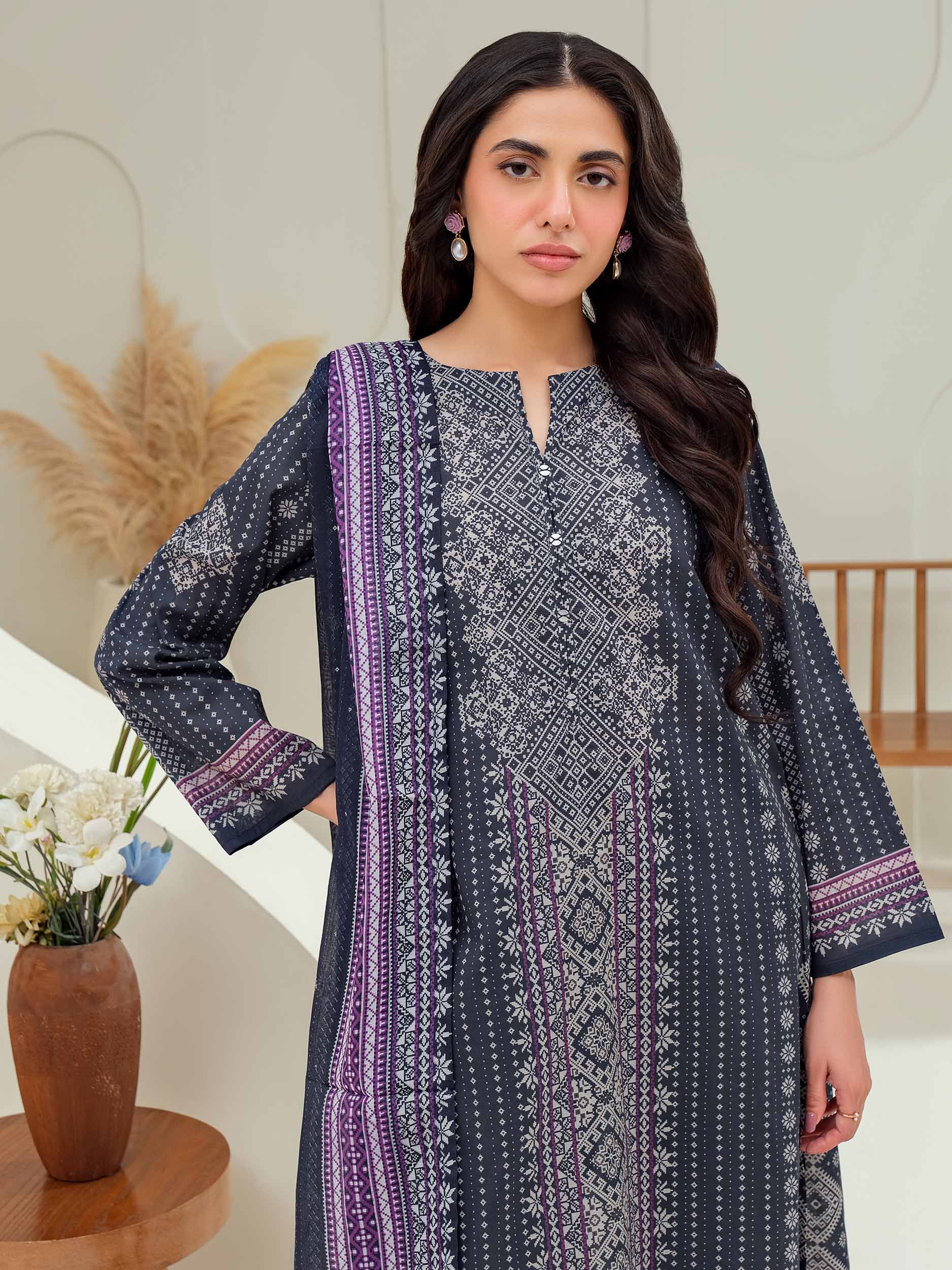 2 Piece Lawn Suit-Printed (Unstitched)