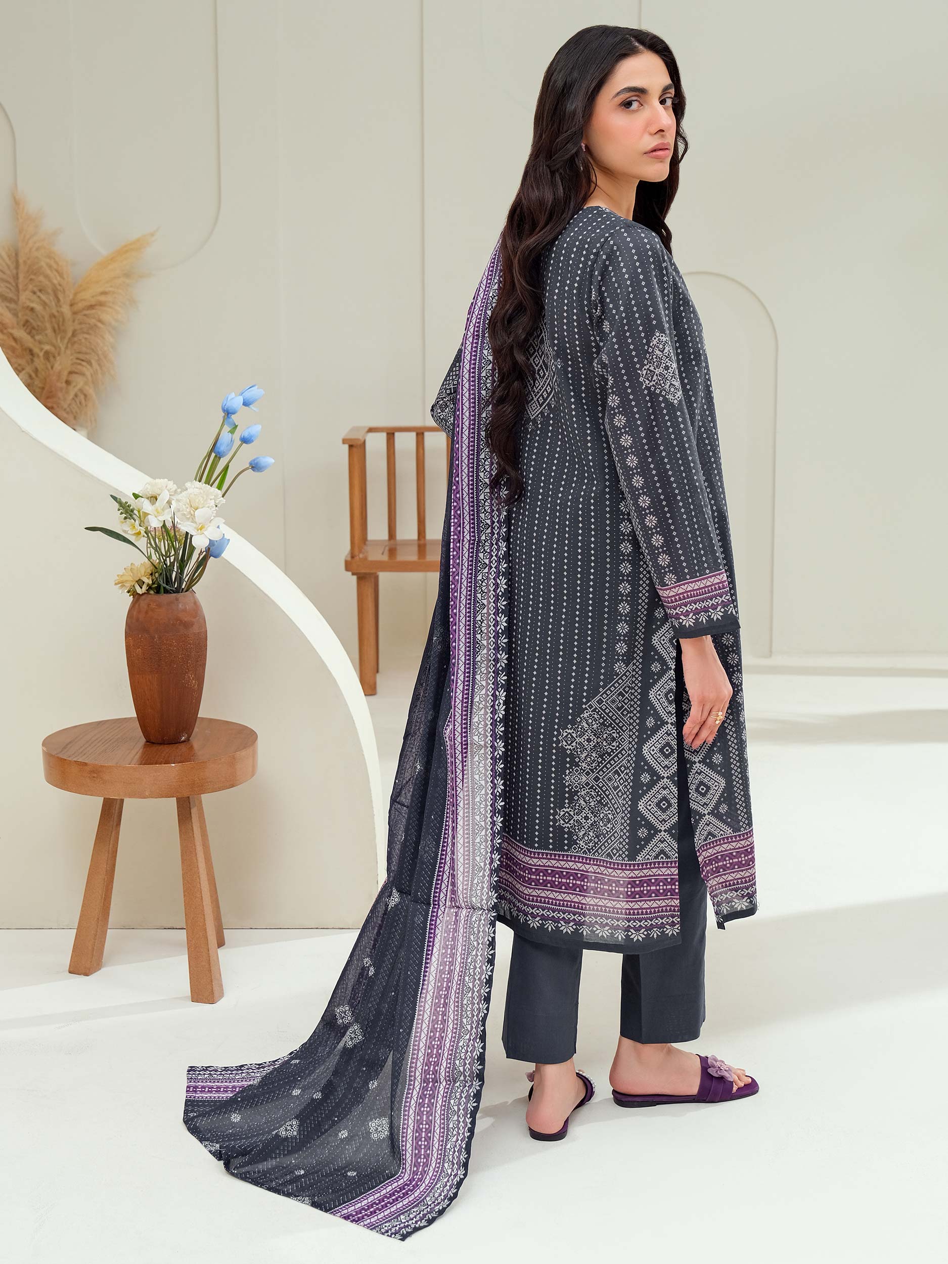 2 Piece Lawn Suit-Printed (Unstitched)