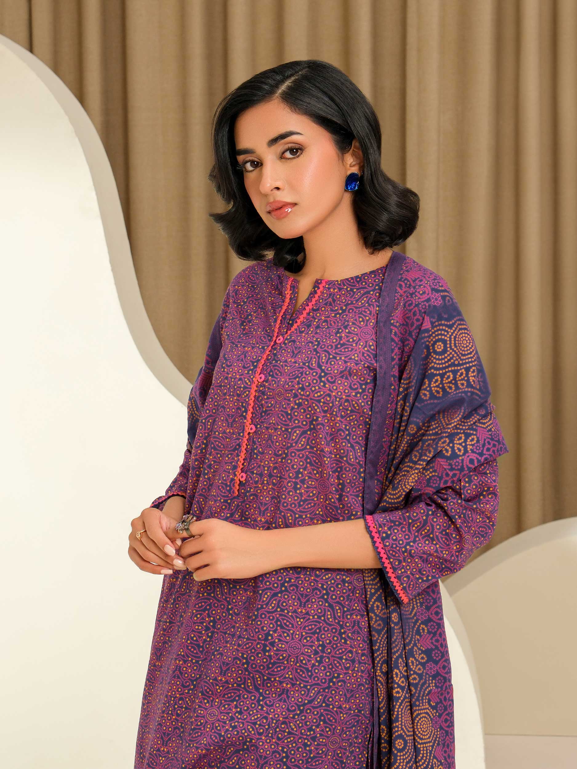2 Piece Lawn Suit-Printed (Unstitched)