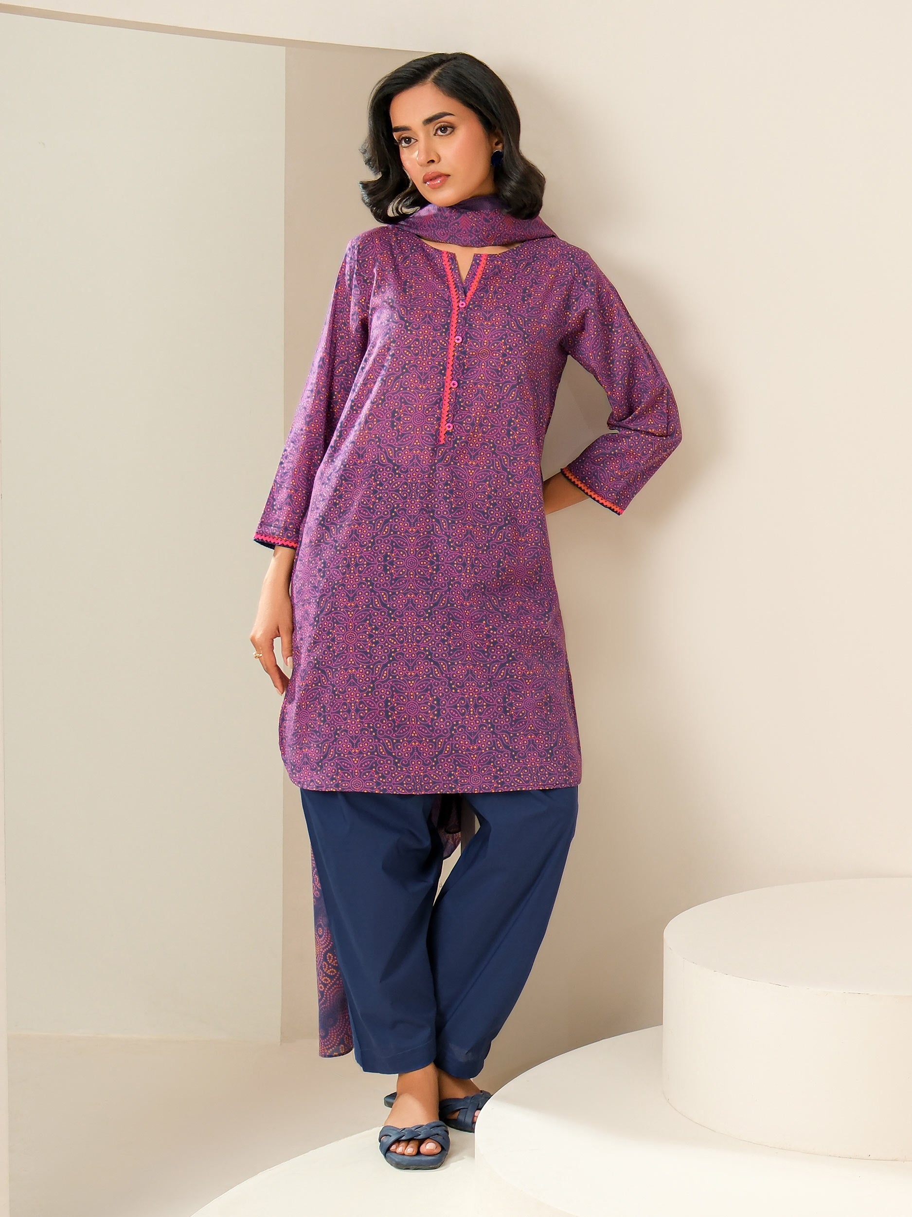 2 Piece Lawn Suit-Printed (Unstitched)