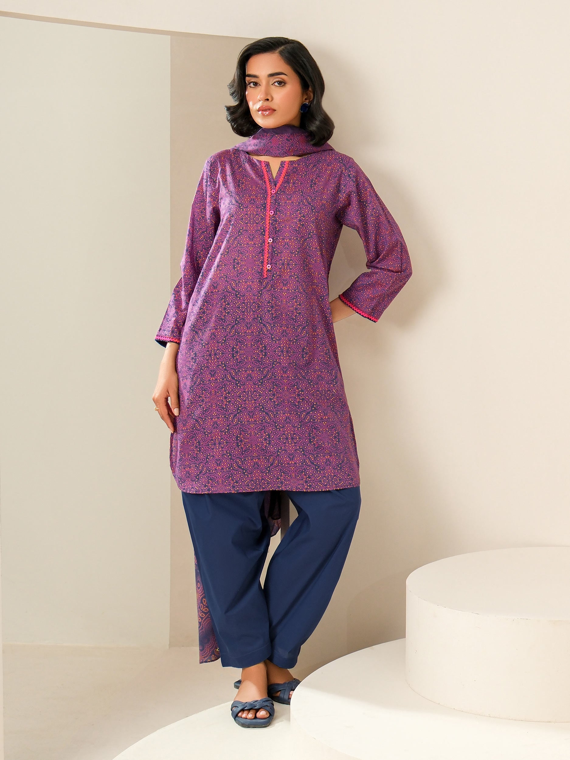 2 Piece Lawn Suit-Printed (Unstitched)