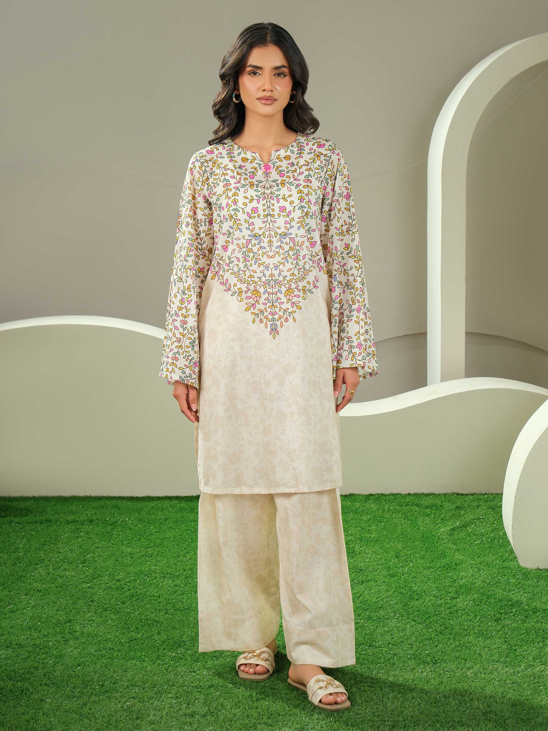 2 Piece Lawn Suit-Printed (Unstitched)