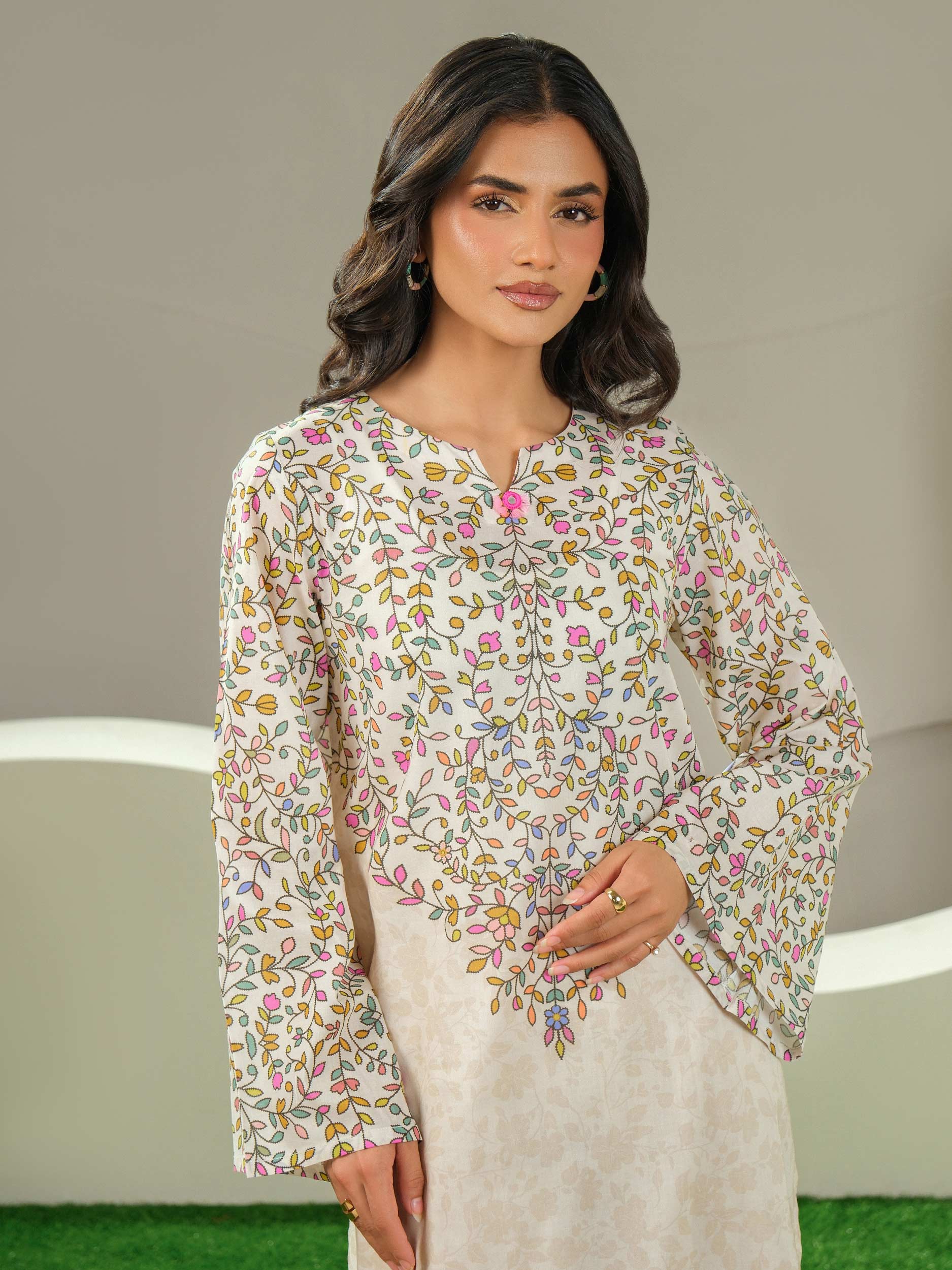 2 Piece Lawn Suit-Printed (Unstitched)