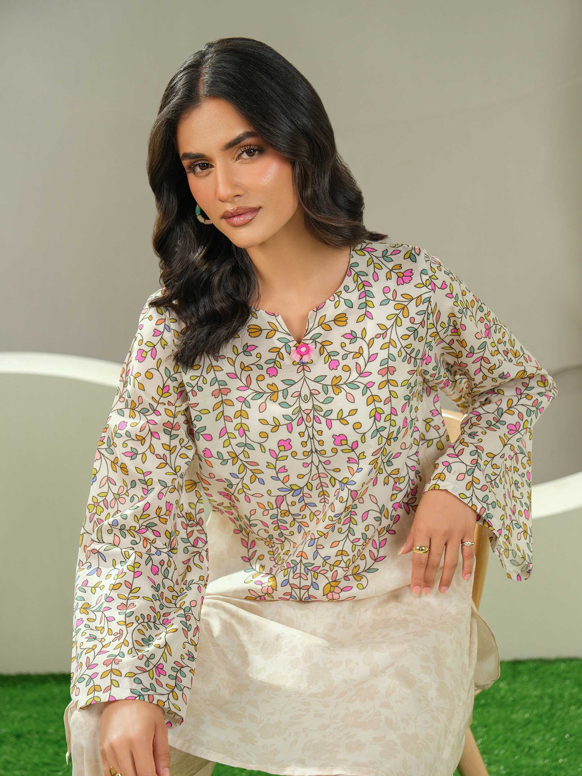 2 Piece Lawn Suit-Printed (Unstitched)