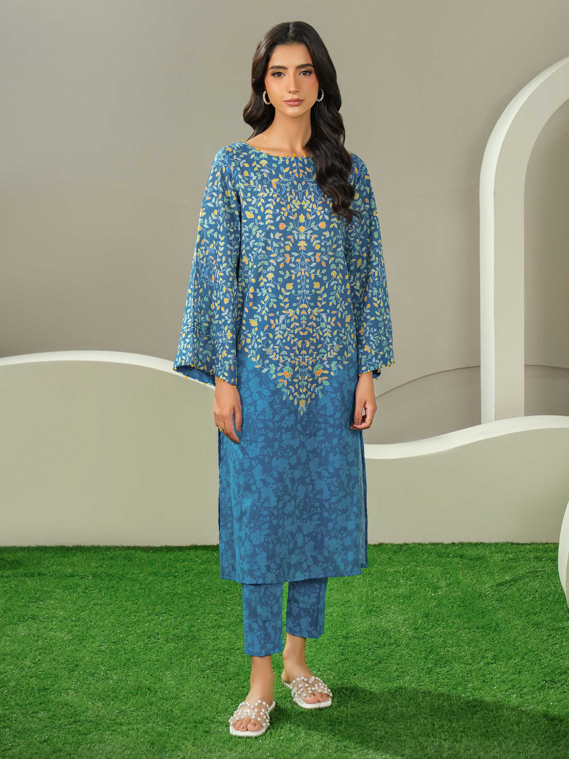 2 Piece Lawn Suit-Printed (Unstitched)