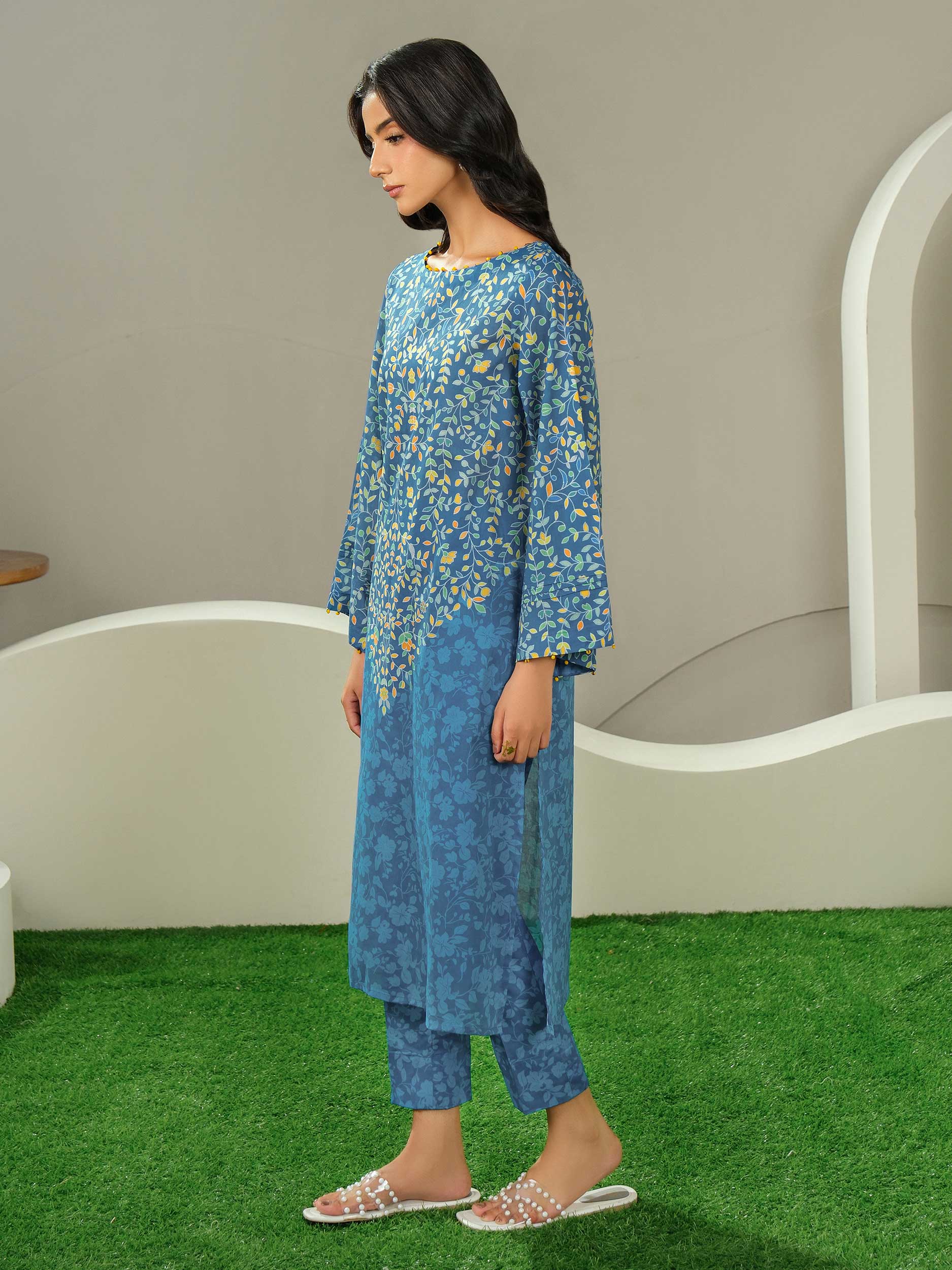 2 Piece Lawn Suit-Printed (Unstitched)