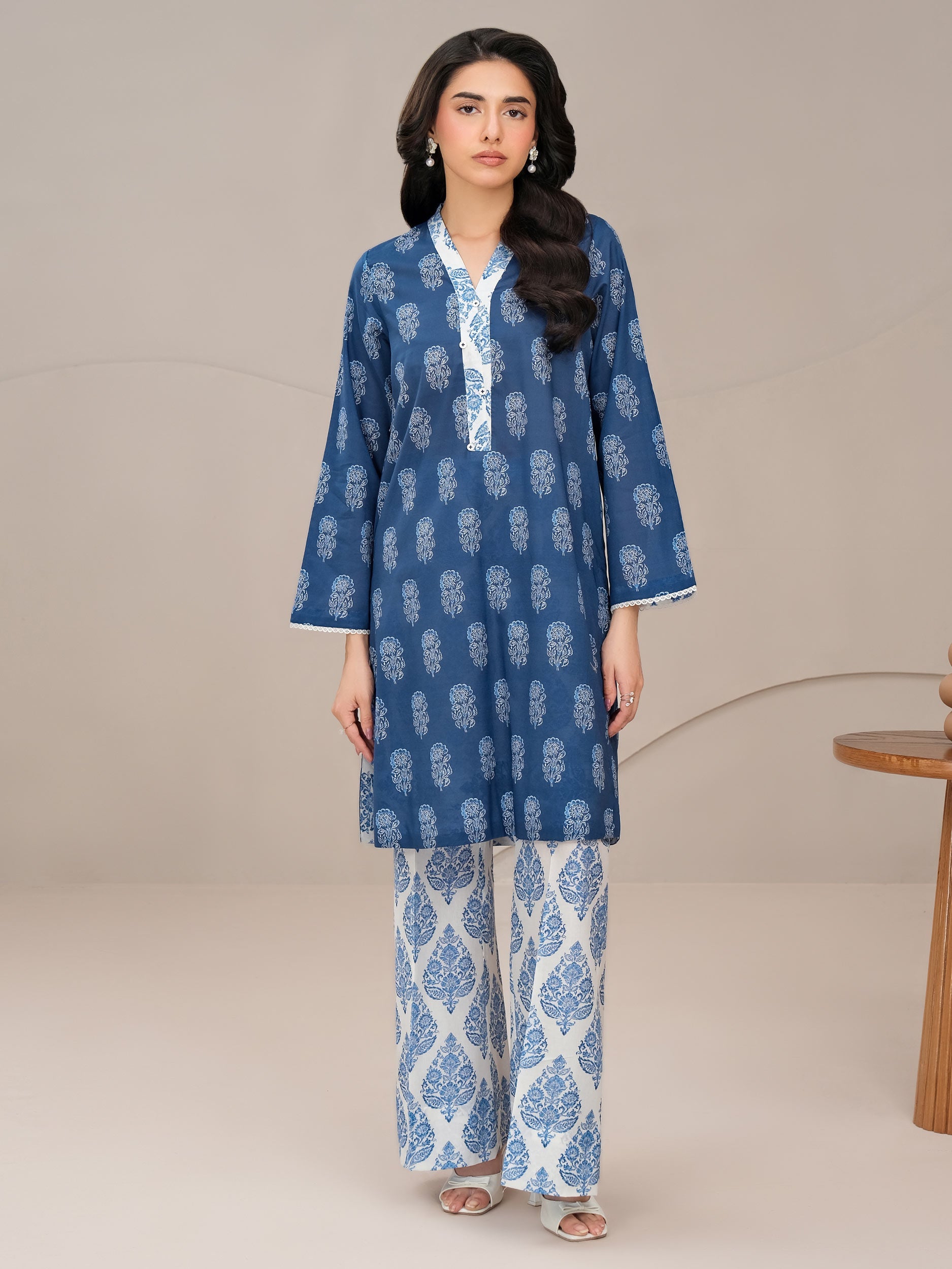 2 Piece Lawn Suit-Printed (Unstitched)