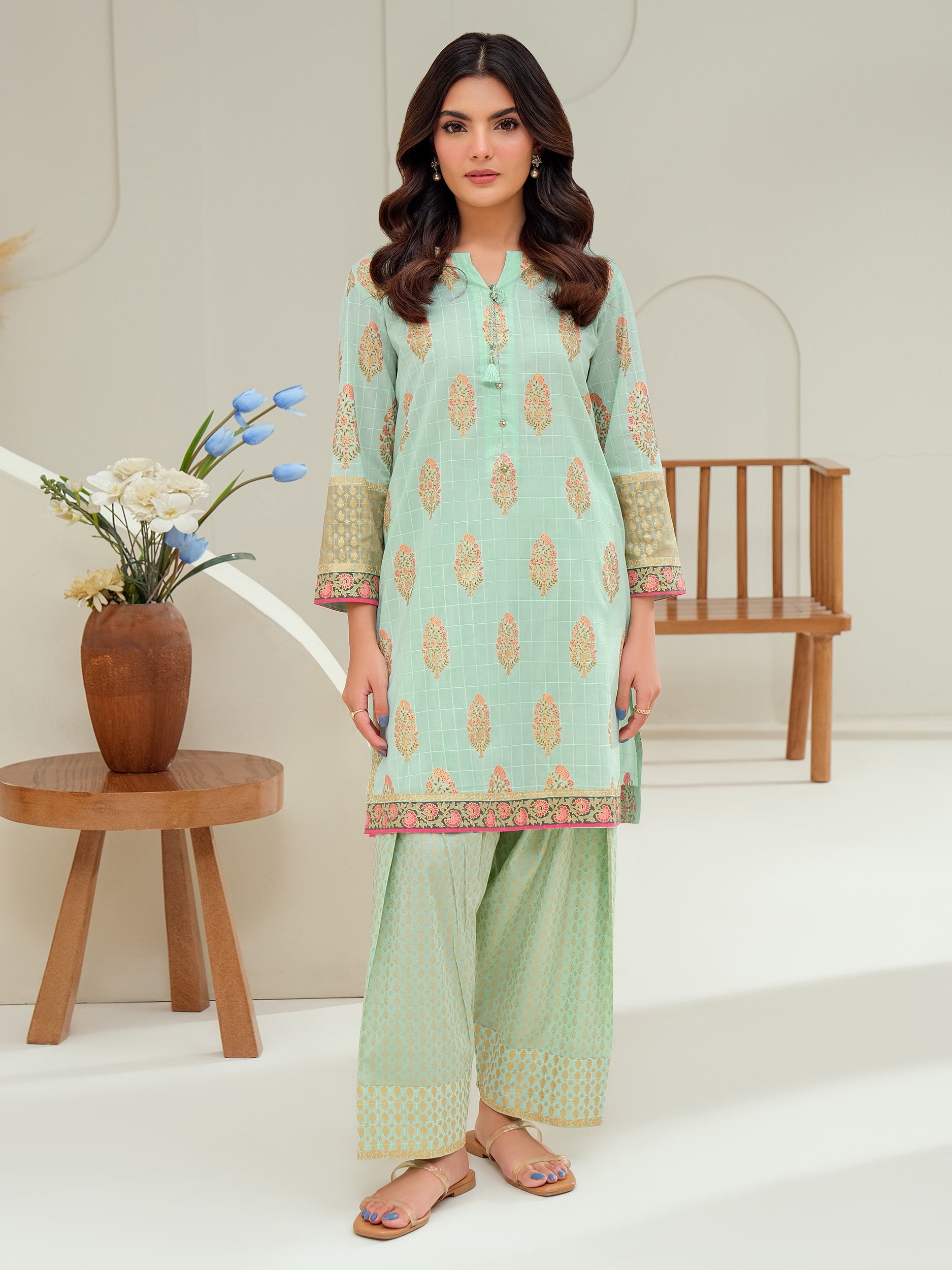 2 Piece Lawn Suit-Paste Print (Unstitched)