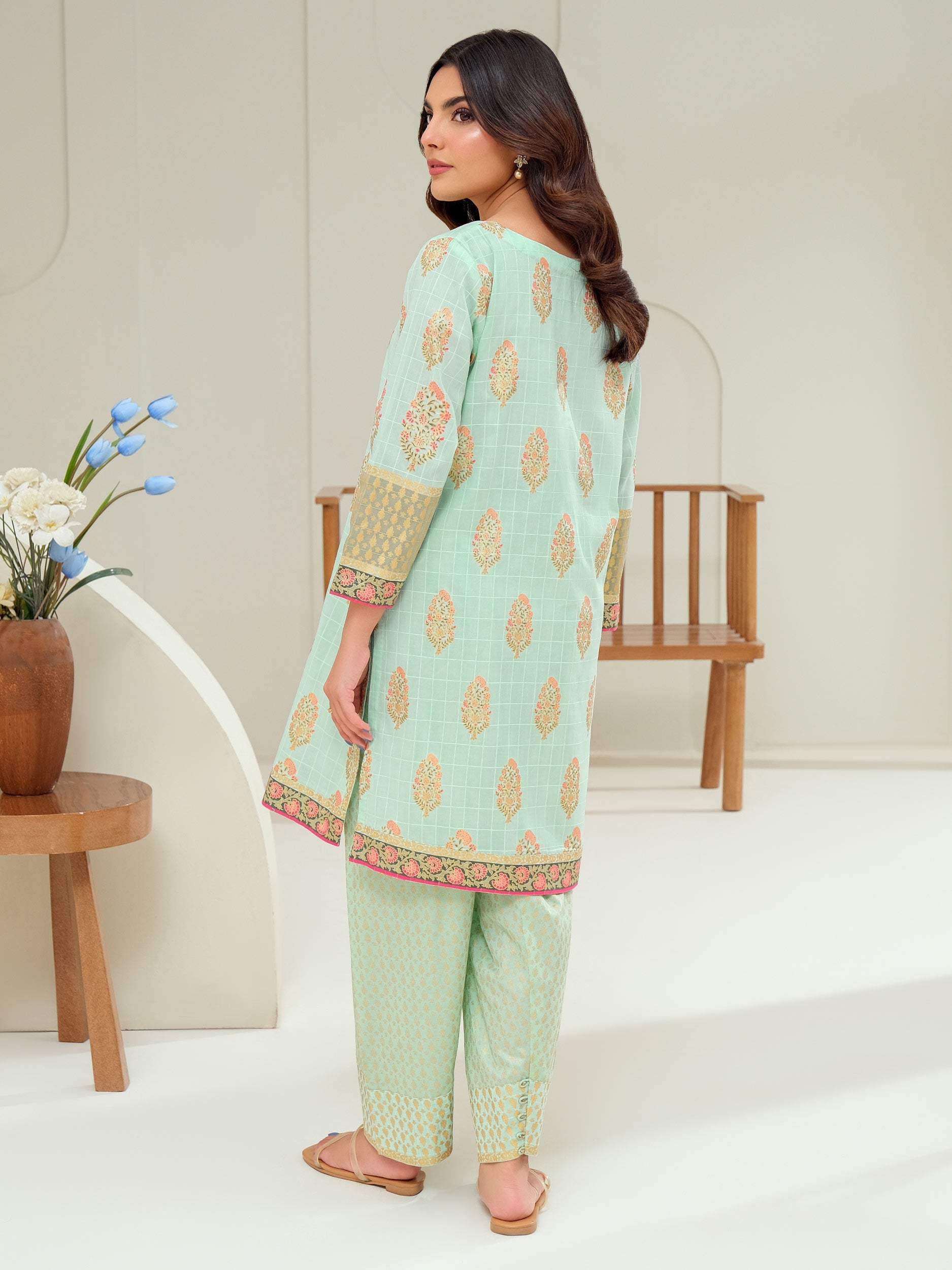 2 Piece Lawn Suit-Paste Print (Unstitched)