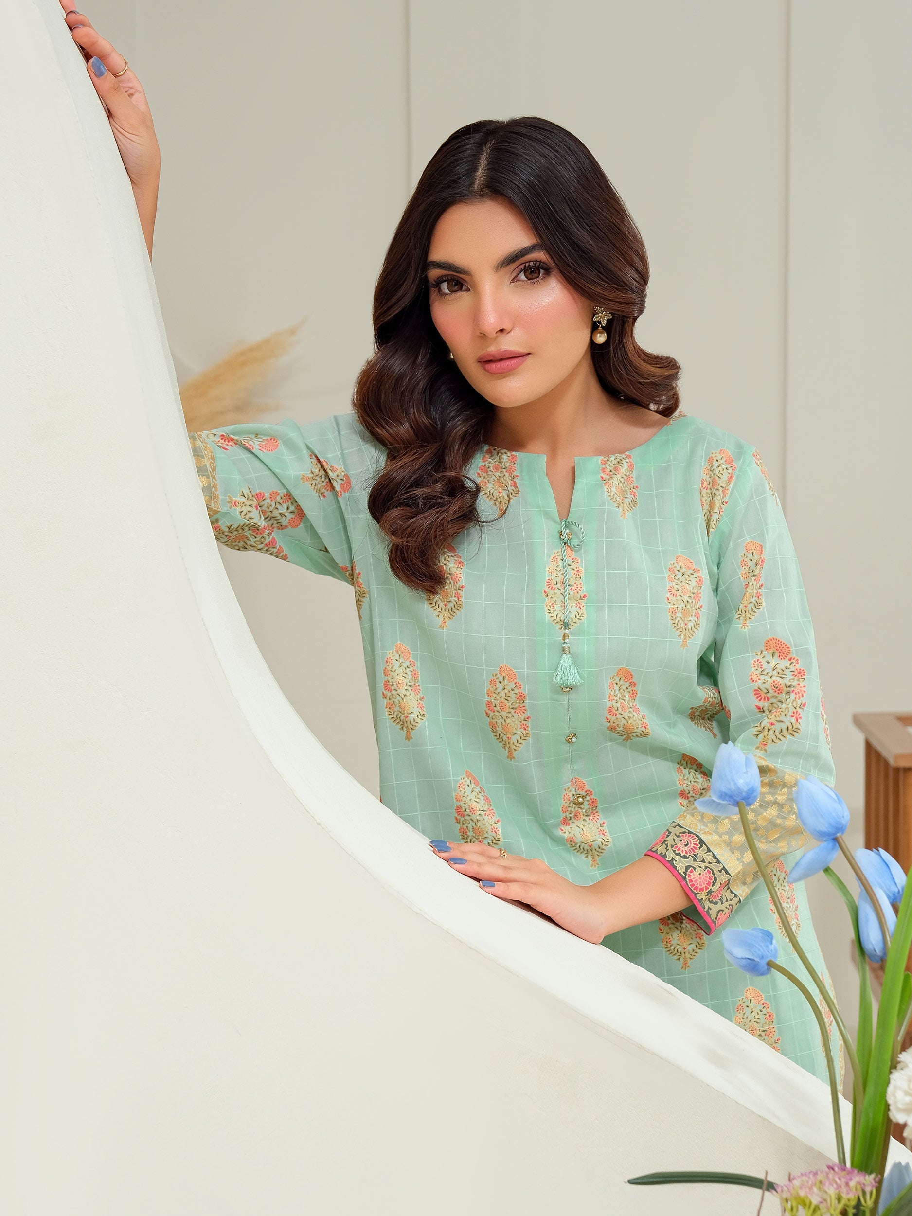 2 Piece Lawn Suit-Paste Print (Unstitched)