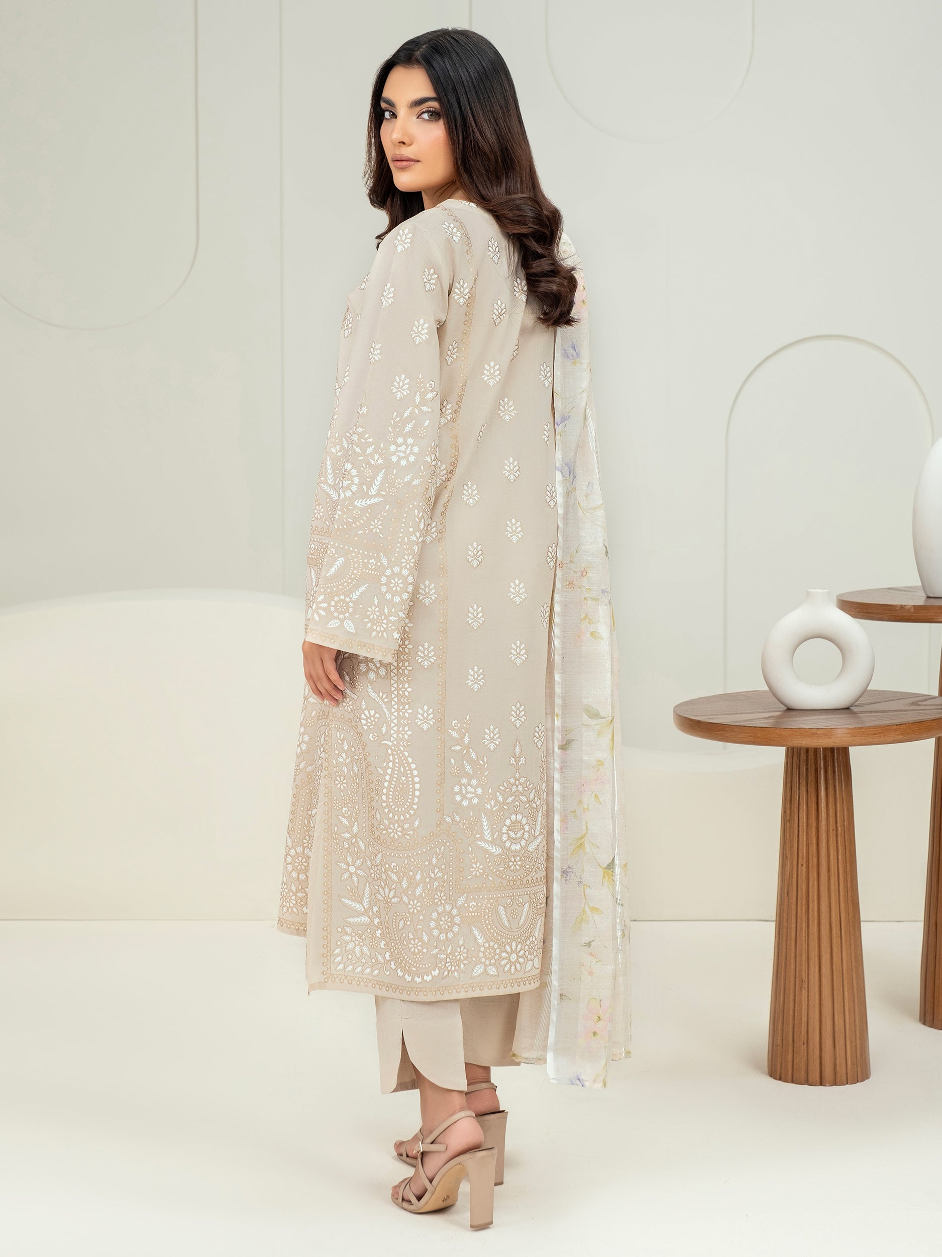 3 Piece Lawn Suit-Paste Print (Unstitched)