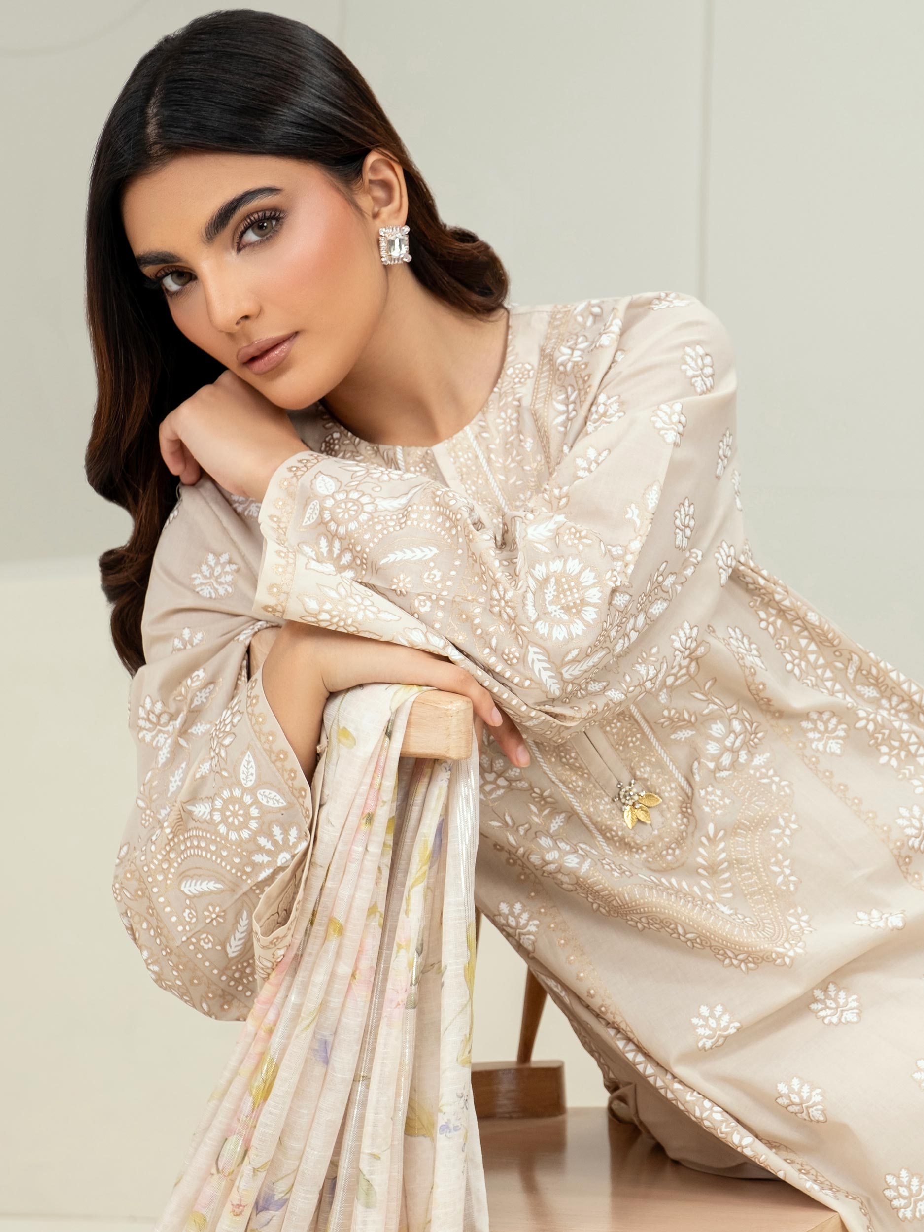 3 Piece Lawn Suit-Paste Print (Unstitched)