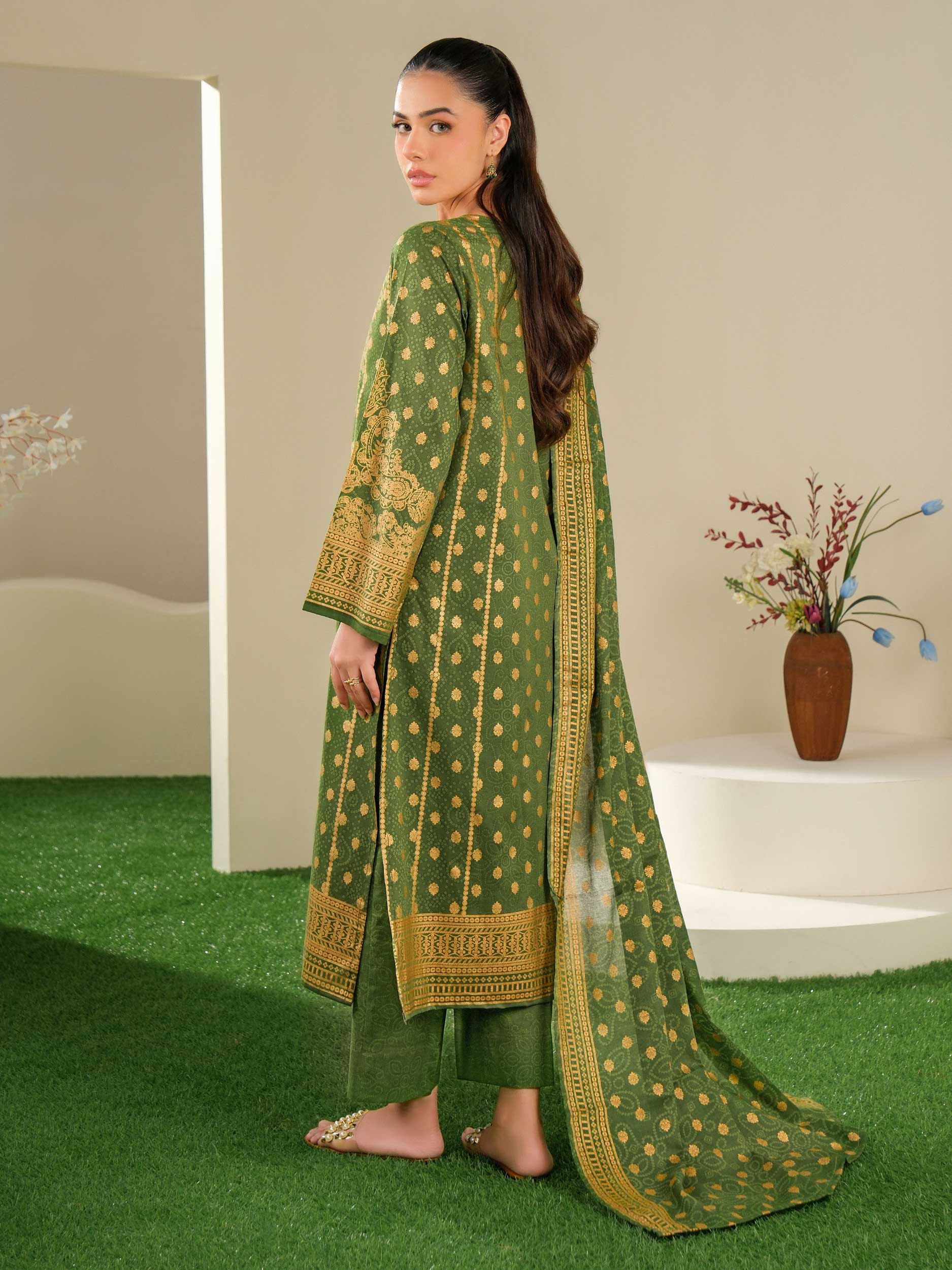 3 Piece Lawn Suit-Paste Print (Unstitched)