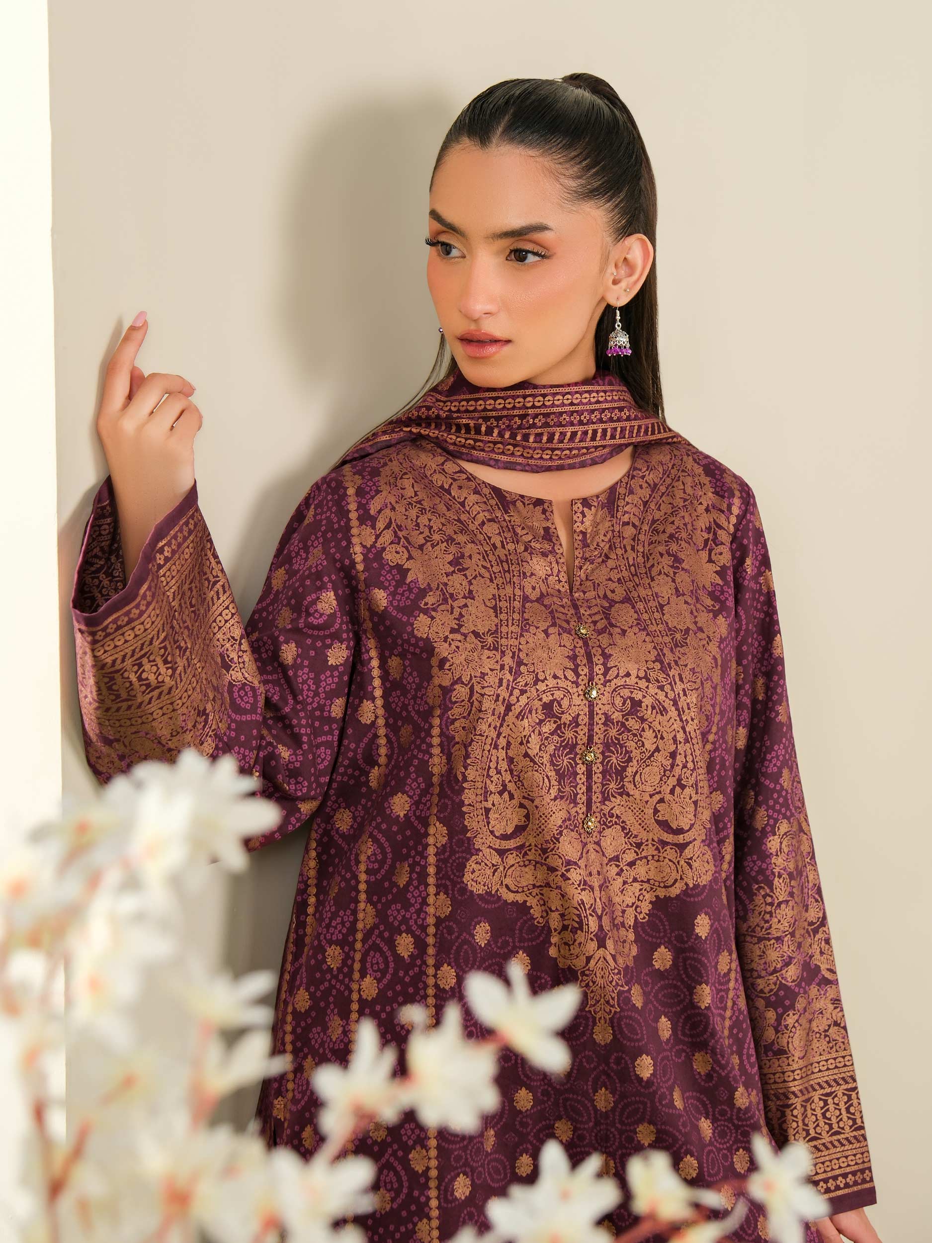 3 Piece Lawn Suit-Paste Print (Unstitched)