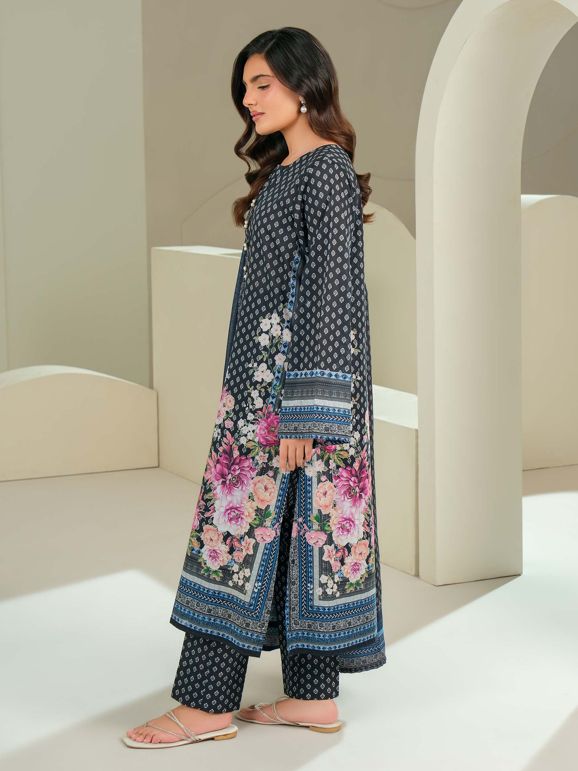 3 Piece Lawn Suit-Printed (Unstitched)