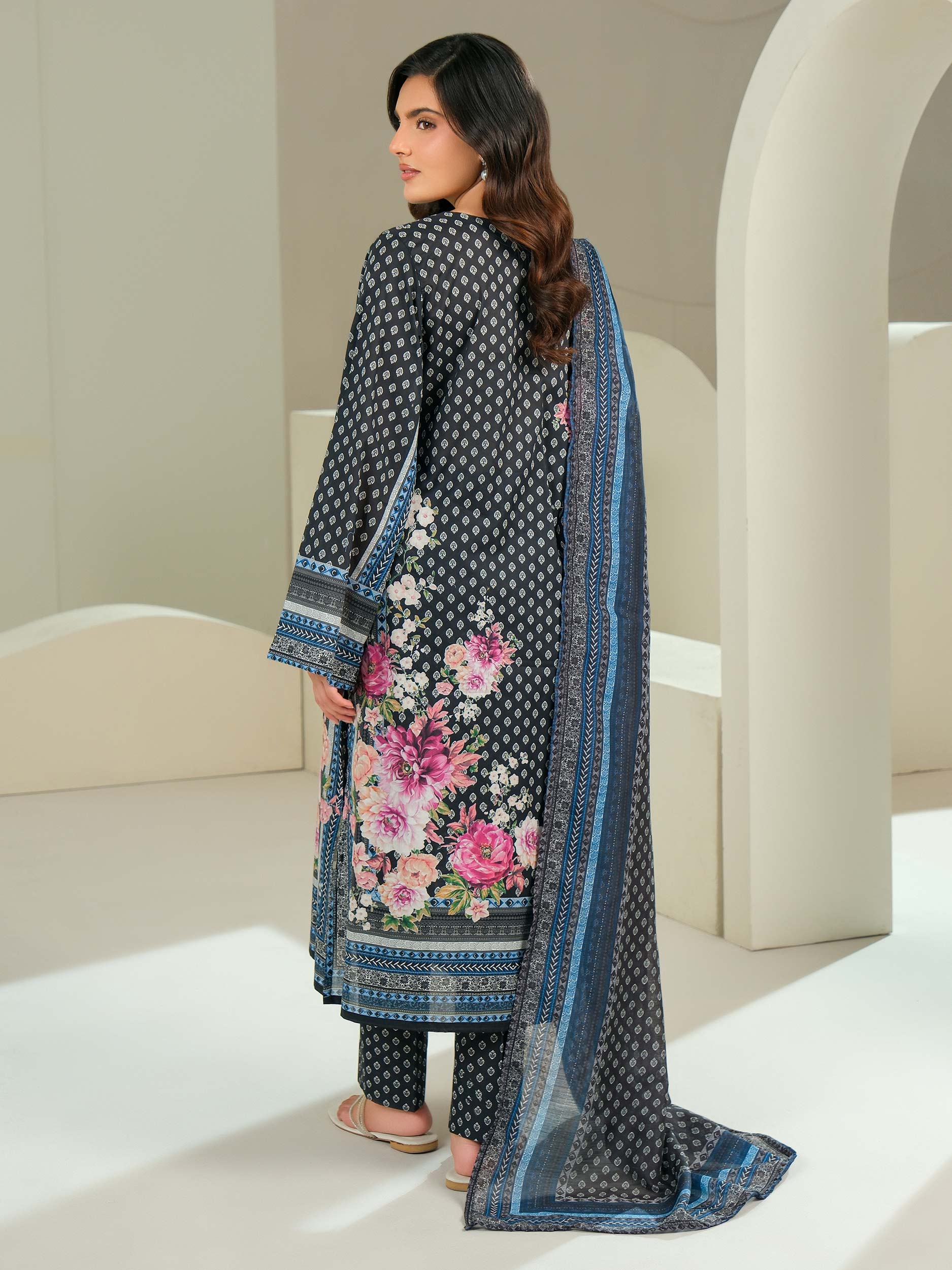 3 Piece Lawn Suit-Printed (Unstitched)