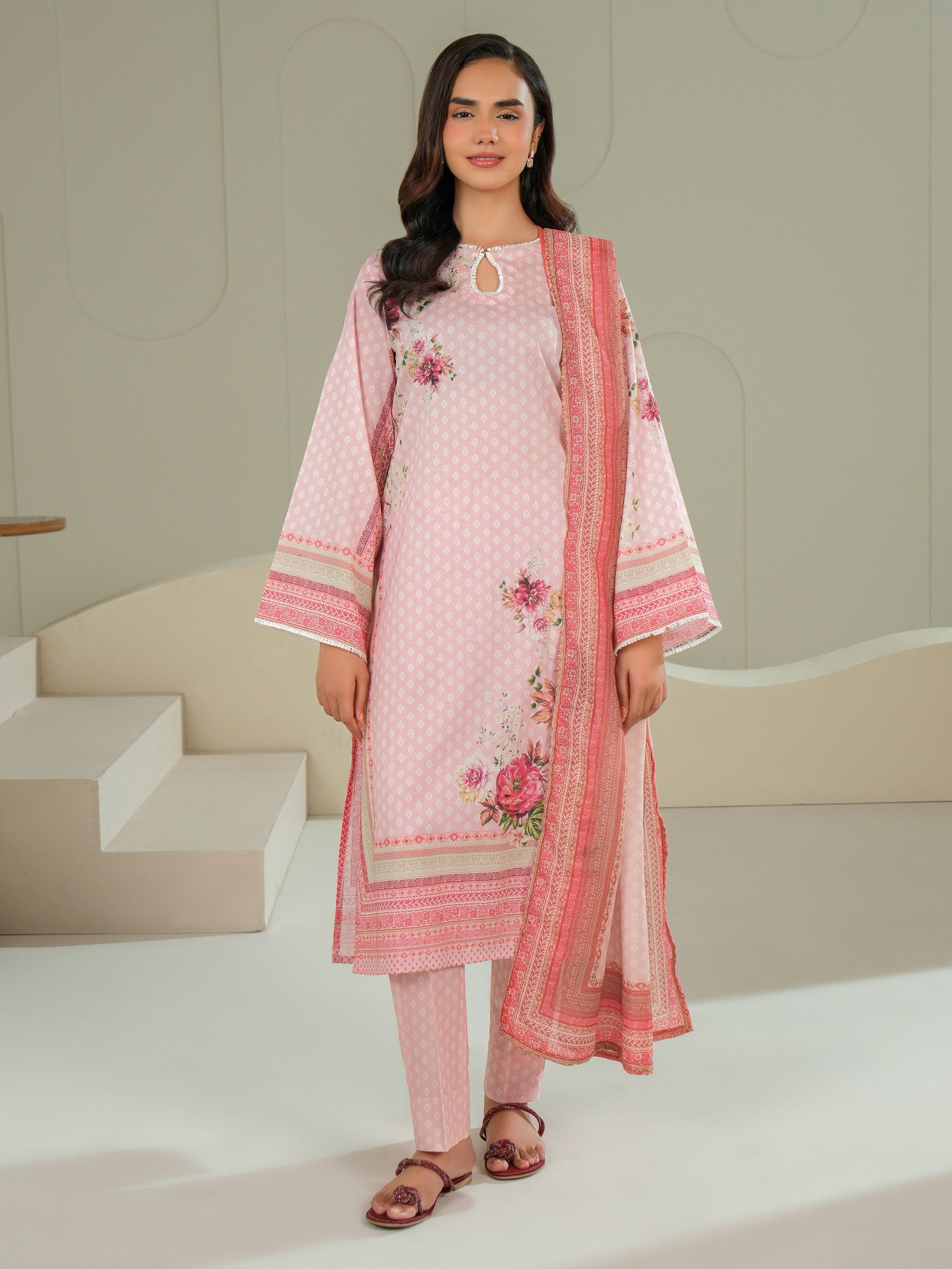 3 Piece Lawn Suit-Printed (Unstitched)