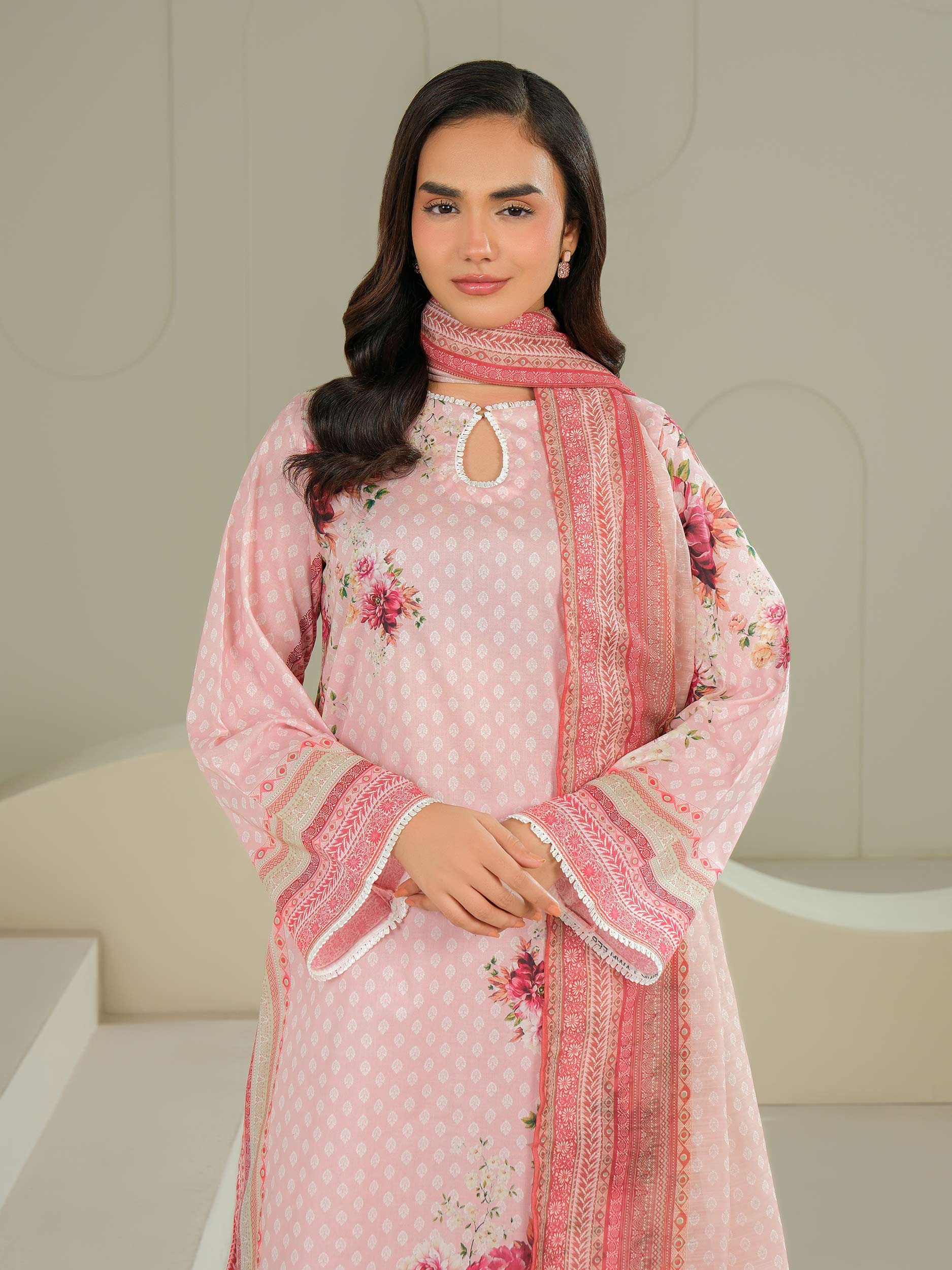 3 Piece Lawn Suit-Printed (Unstitched)