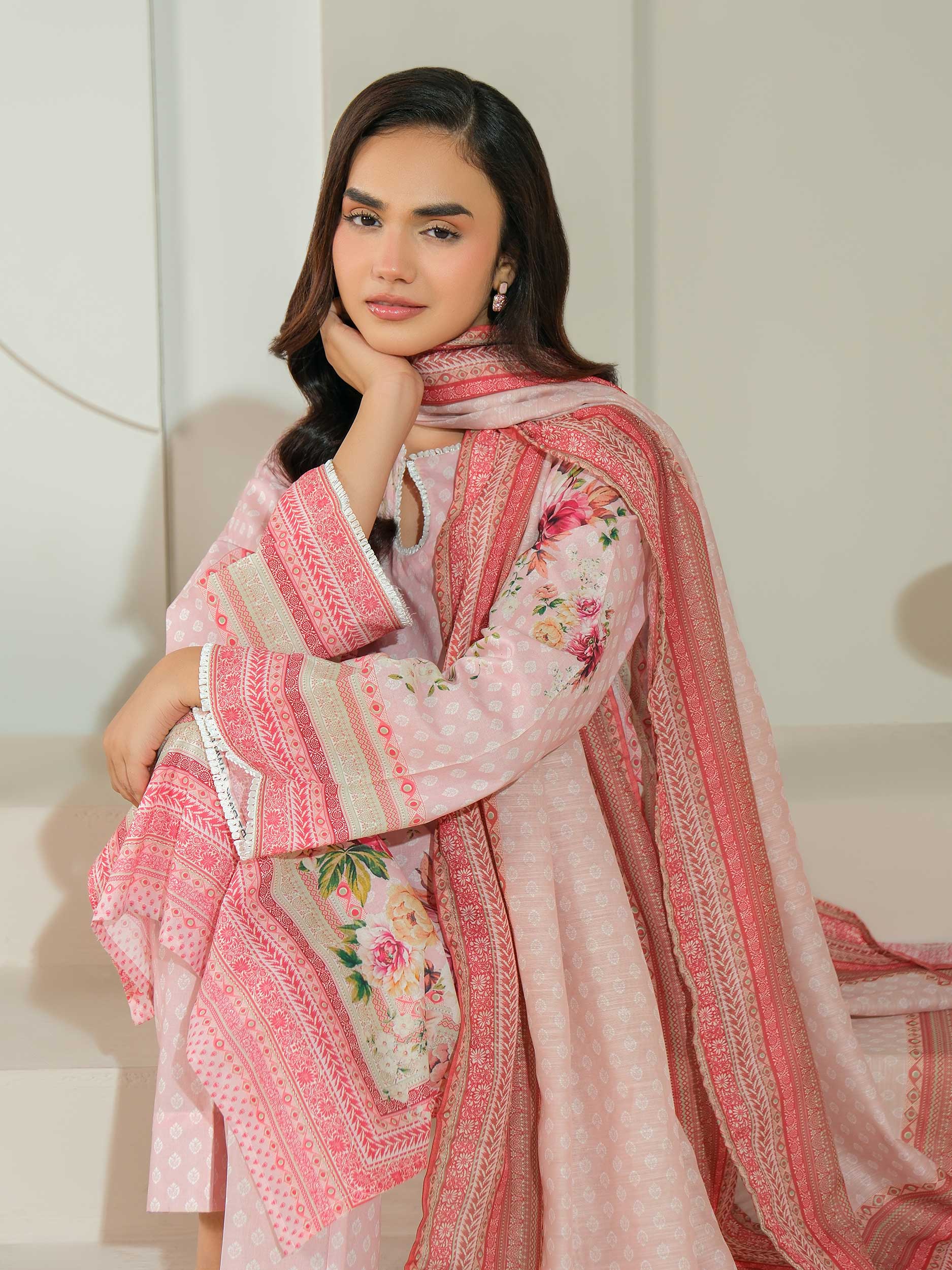 3 Piece Lawn Suit-Printed (Unstitched)