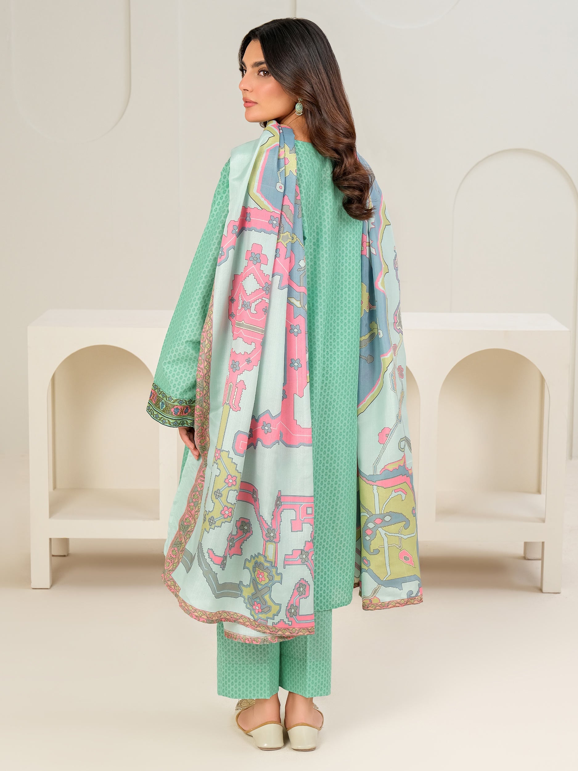 3 Piece Lawn Suit-Paste Print (Unstitched)