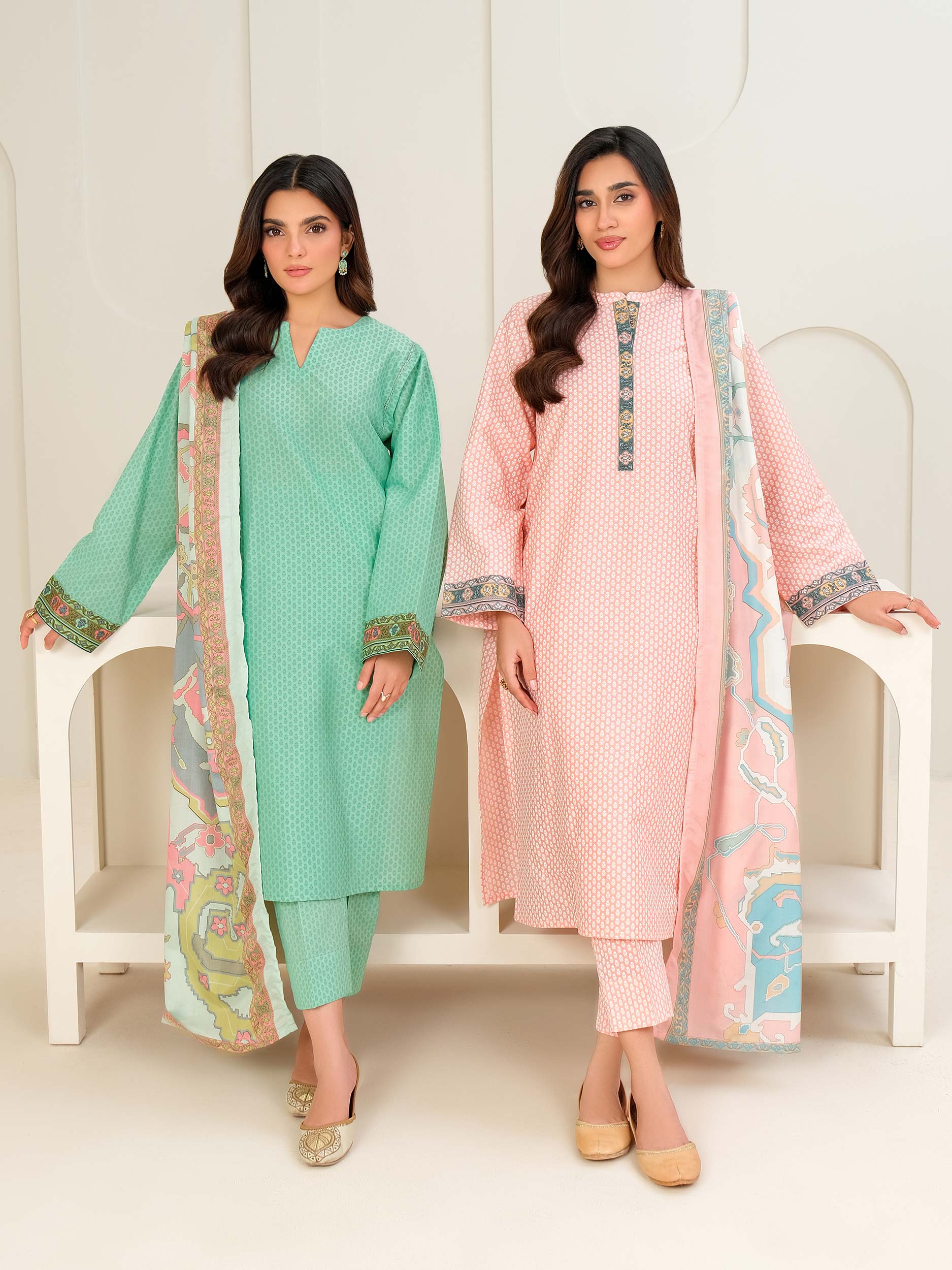3 Piece Lawn Suit-Paste Print (Unstitched)