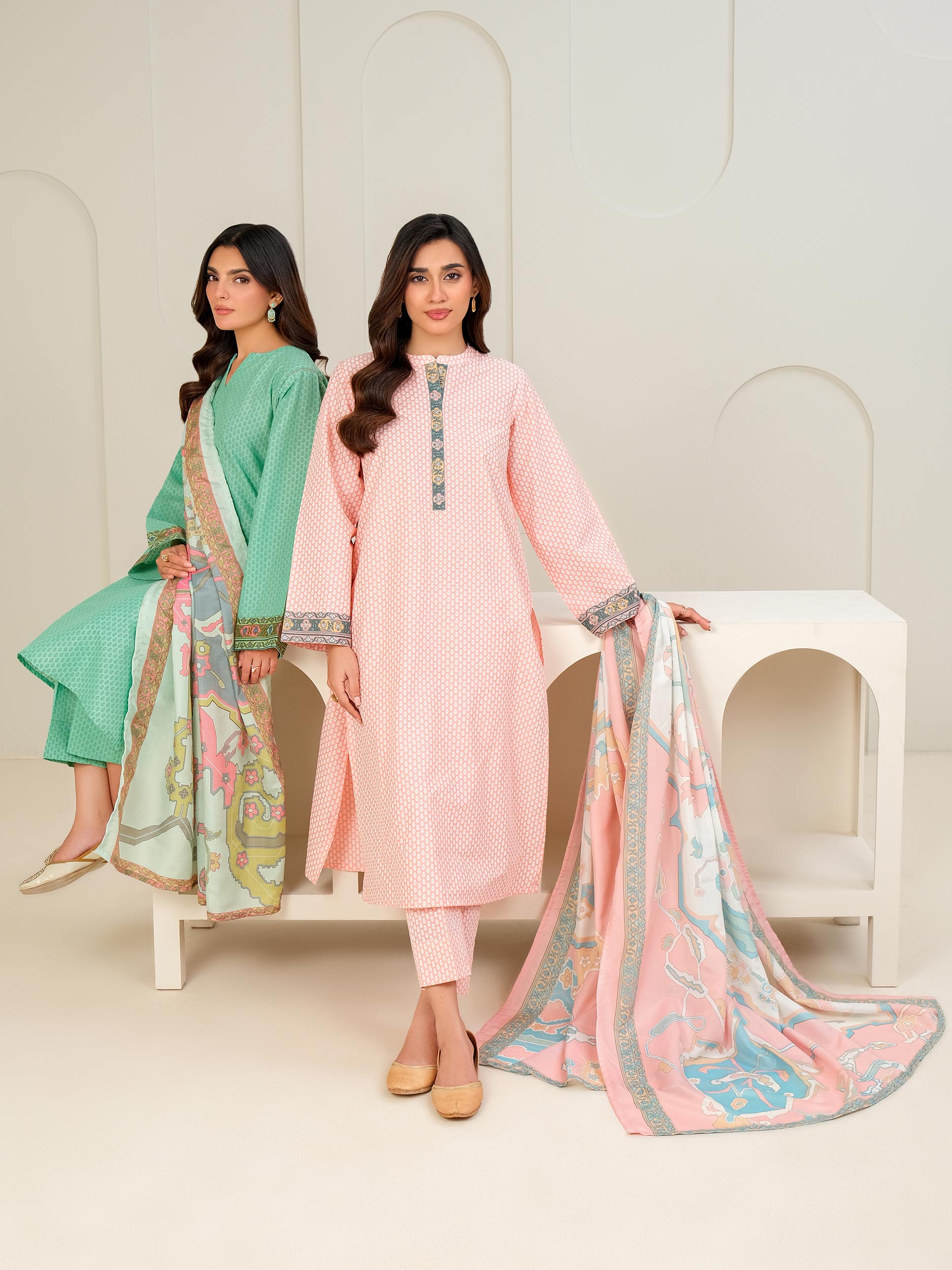3 Piece Lawn Suit-Paste Print (Unstitched)
