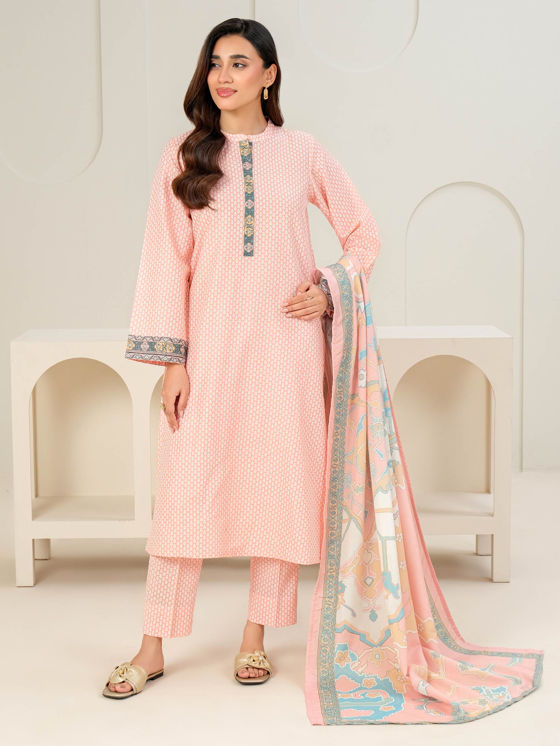 3 Piece Lawn Suit-Paste Print (Unstitched)