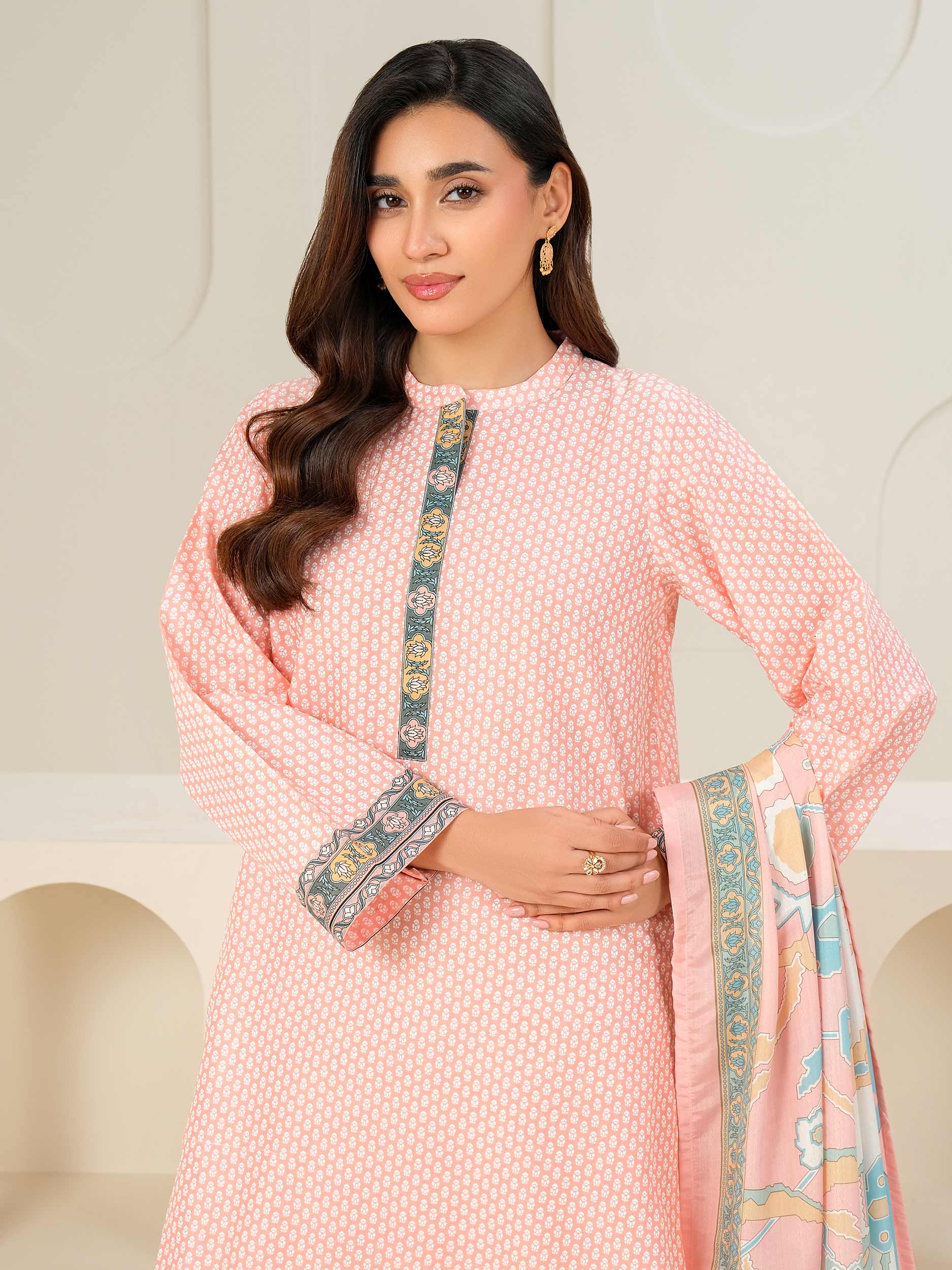 3 Piece Lawn Suit-Paste Print (Unstitched)