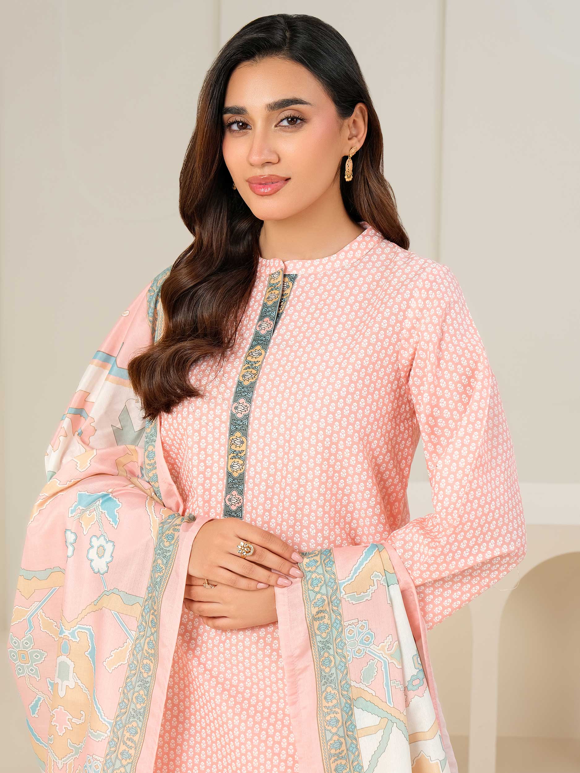 3 Piece Lawn Suit-Paste Print (Unstitched)