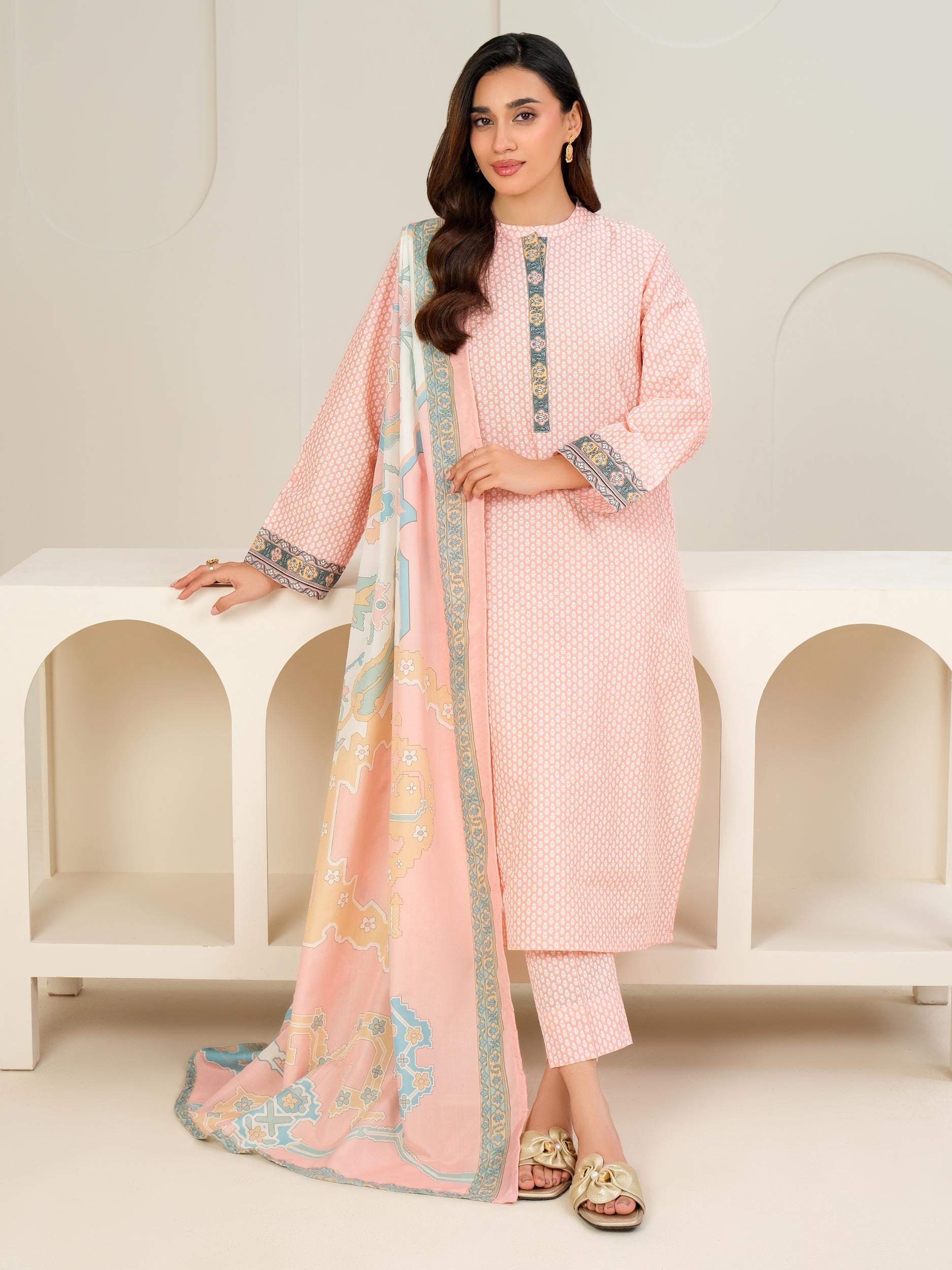 3 Piece Lawn Suit-Paste Print (Unstitched)