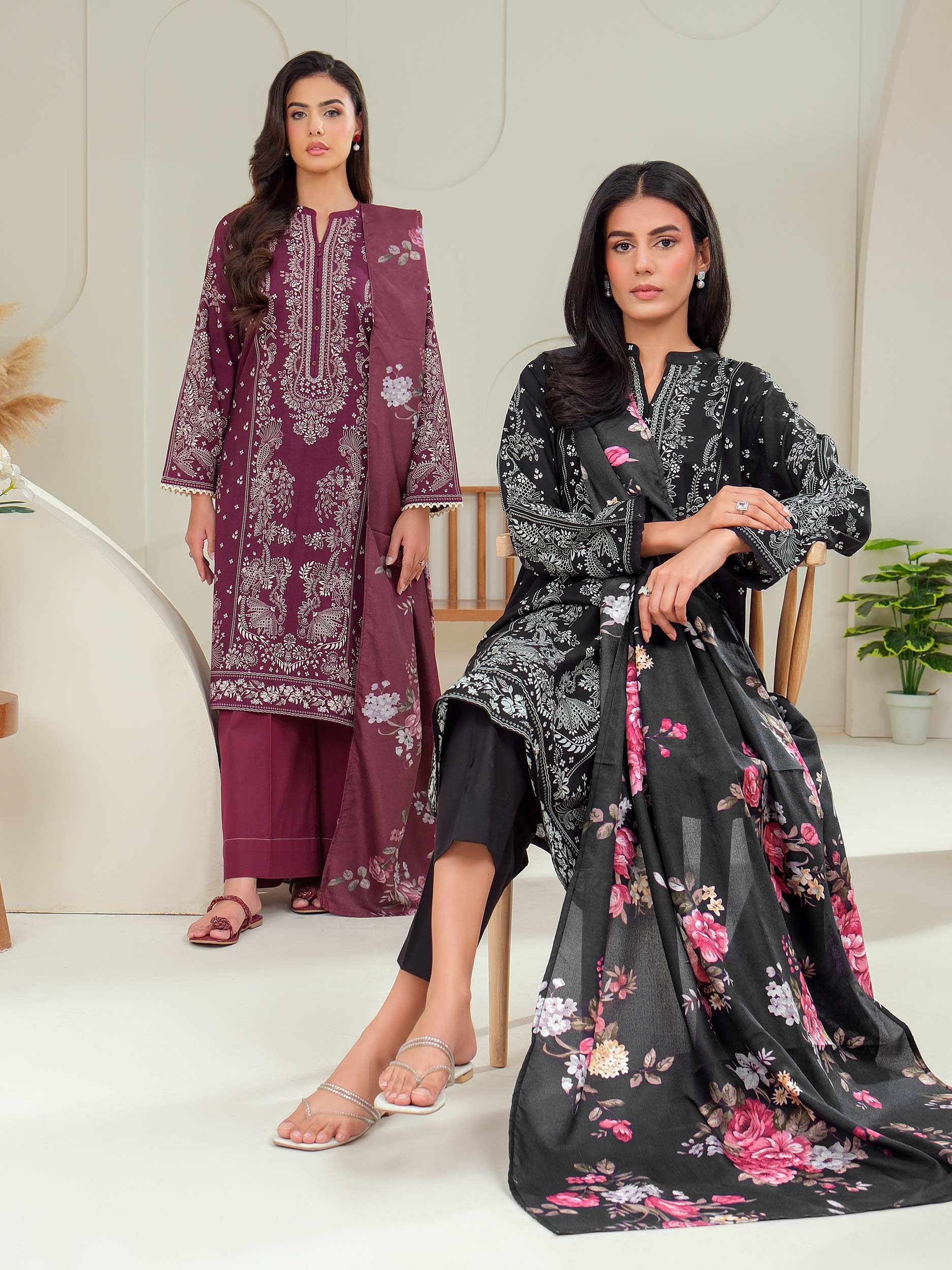 3 Piece Lawn Suit-Printed (Unstitched)