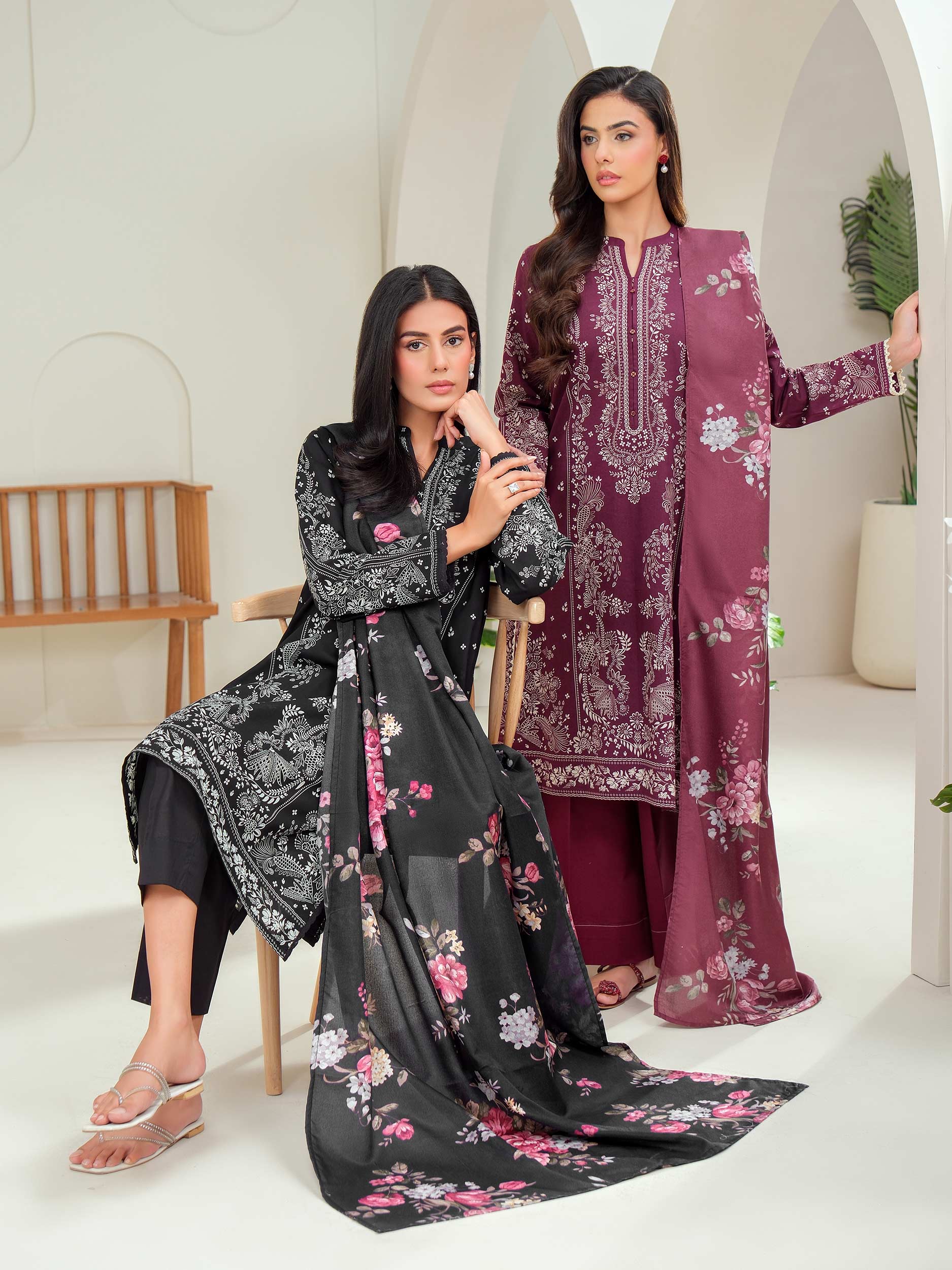 3 Piece Lawn Suit-Printed (Unstitched)